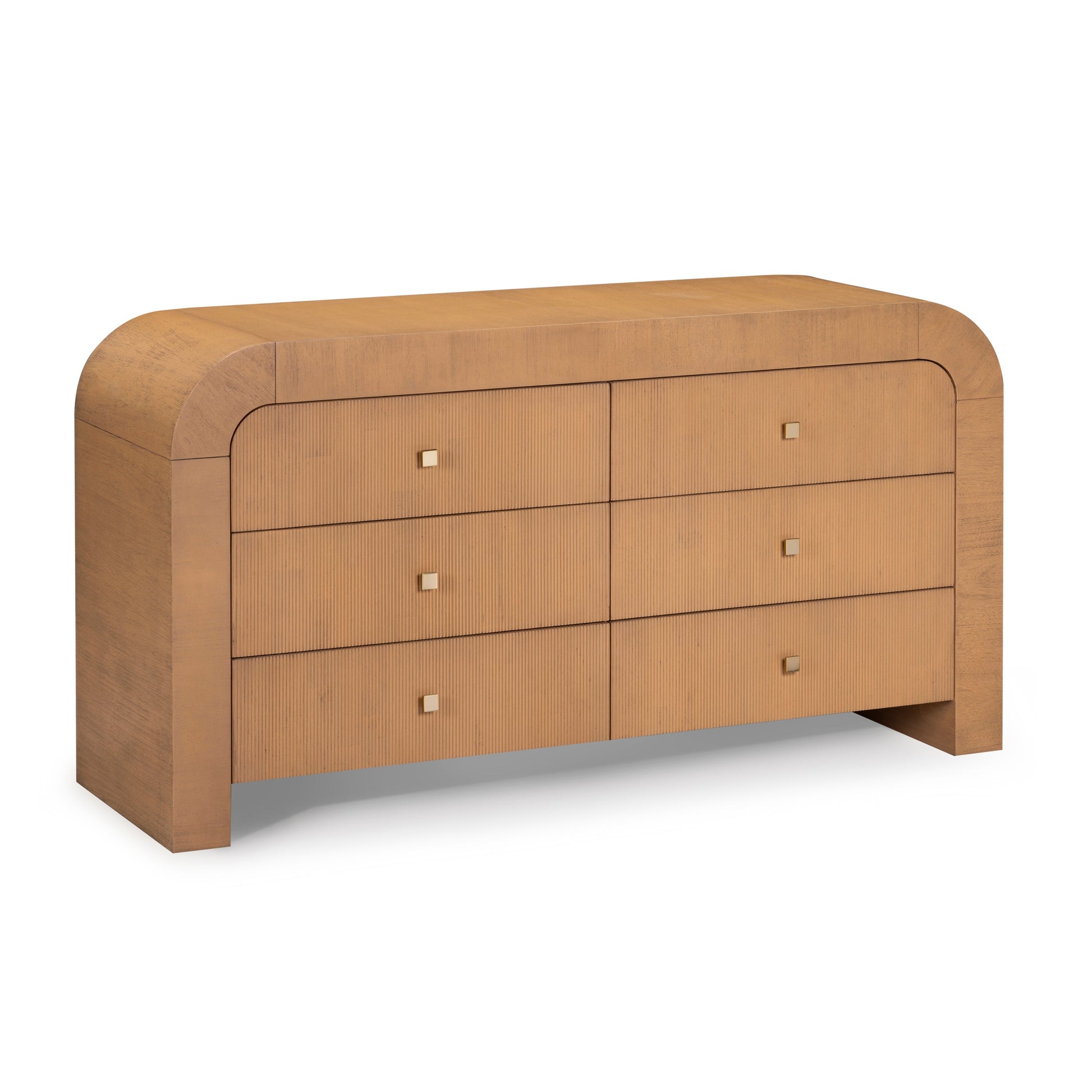 Hump 62" Arched 6-Drawer Dresser Natural by Tov Furniture