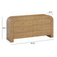 Hump 62 Arched 6 Drawer Dresser by TOV B44098