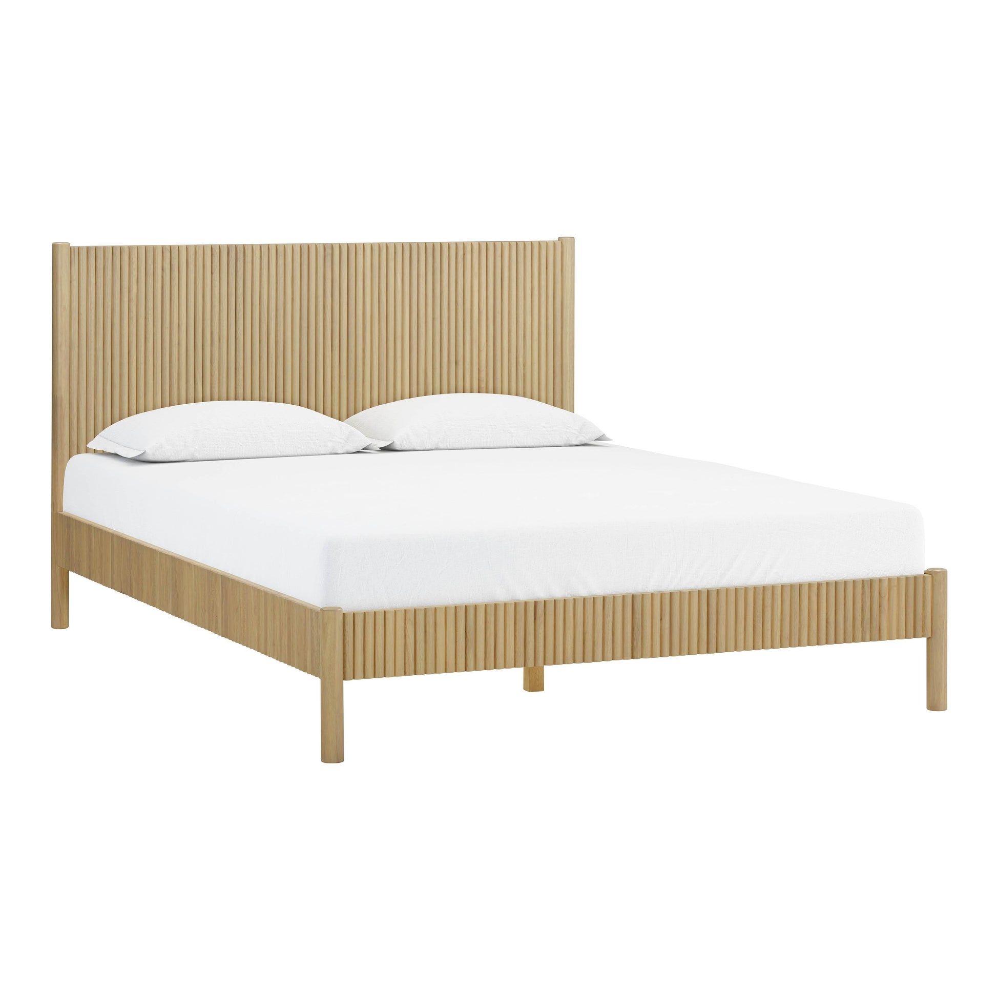 Tyla Natural Wood Bed by TOV B54409