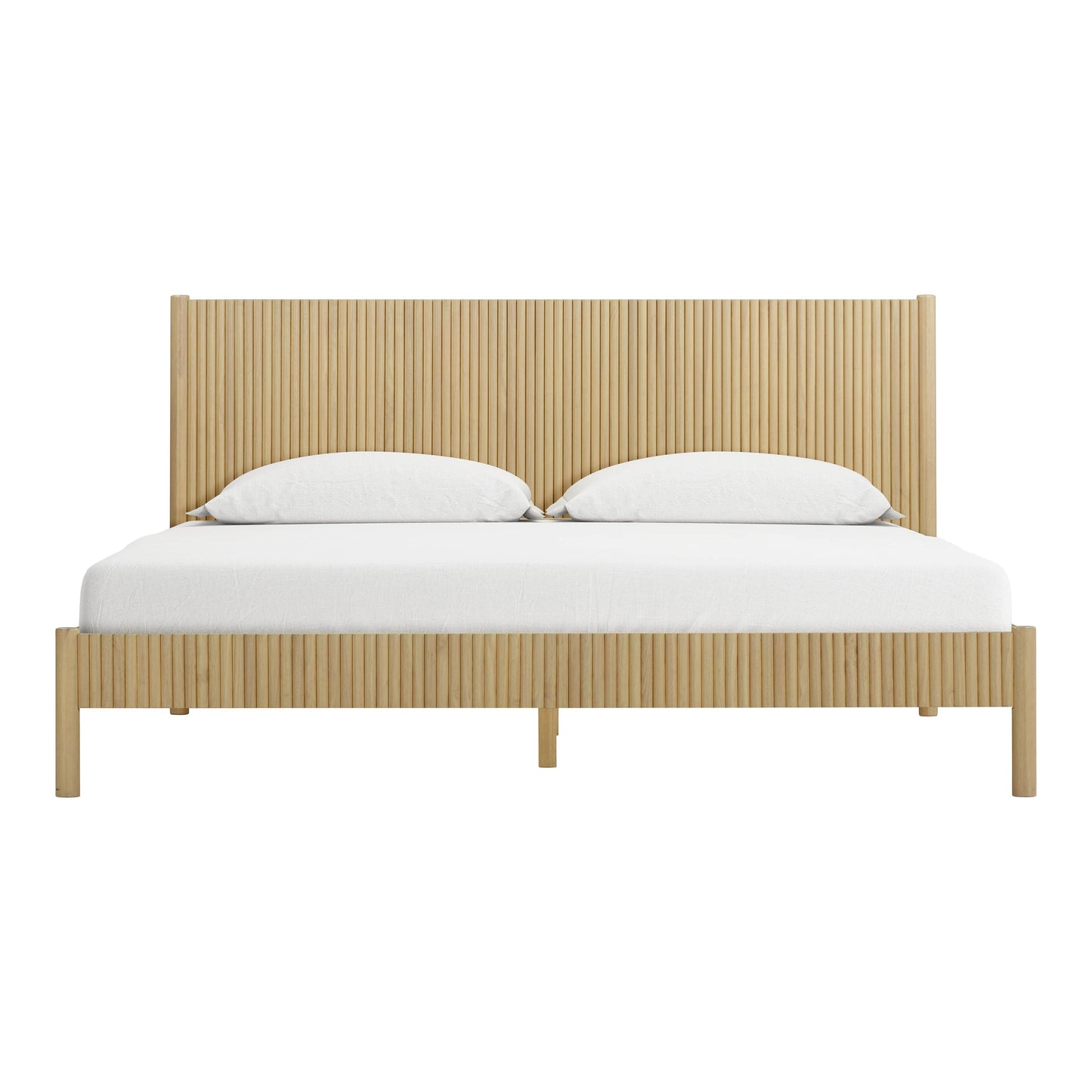 Tyla Natural Wood Bed by TOV B54410