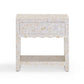 Piara 22 Natural Mother Of Pearl Inlaid Nightstand With Drawer by TOV B54464