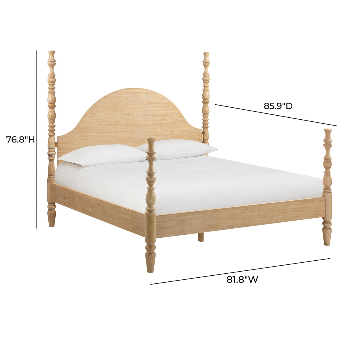 Rosalie Washed Natural Ash King Bed by TOV Furniture – photo 10 of 10