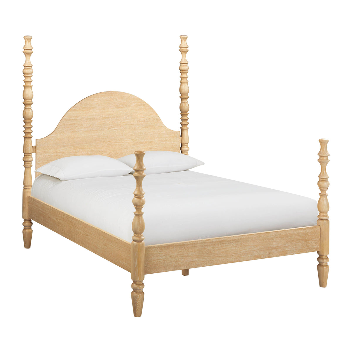 Rosalie Washed Natural Ash Queen Bed by TOV Furniture – photo 1 of 10