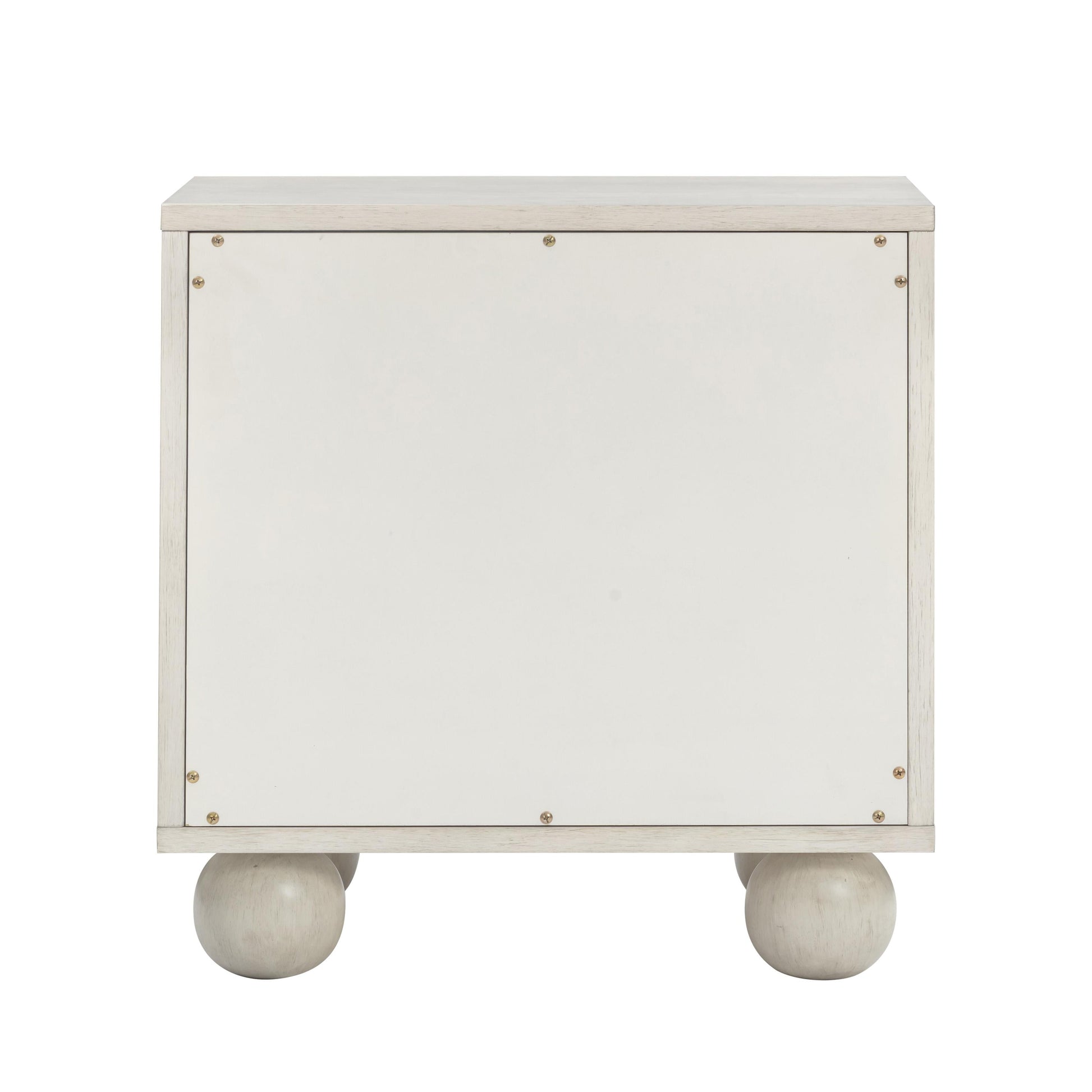 Grappa 22 Wood Raffia Wavy 2 Drawer Nightstand by TOV B54520