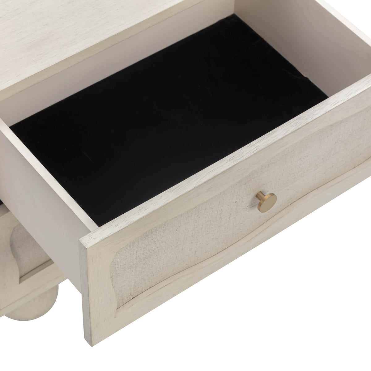 Grappa Whitewashed Wood & Raffia Wavy Nightstand by TOV Furniture – photo 6 of 10