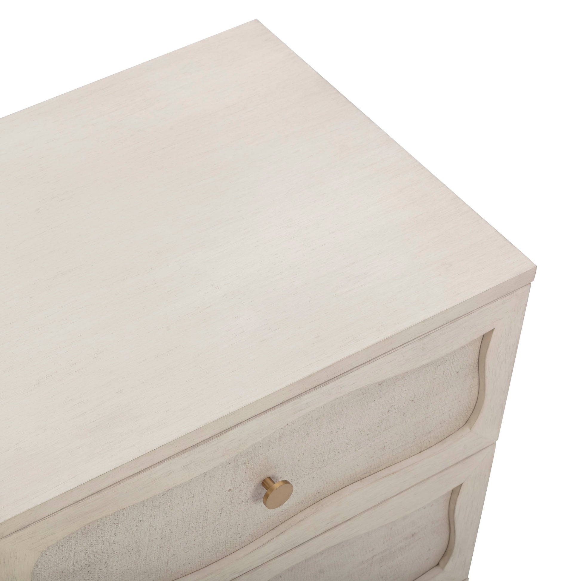 Grappa 22 Wood Raffia Wavy 2 Drawer Nightstand by TOV B54520