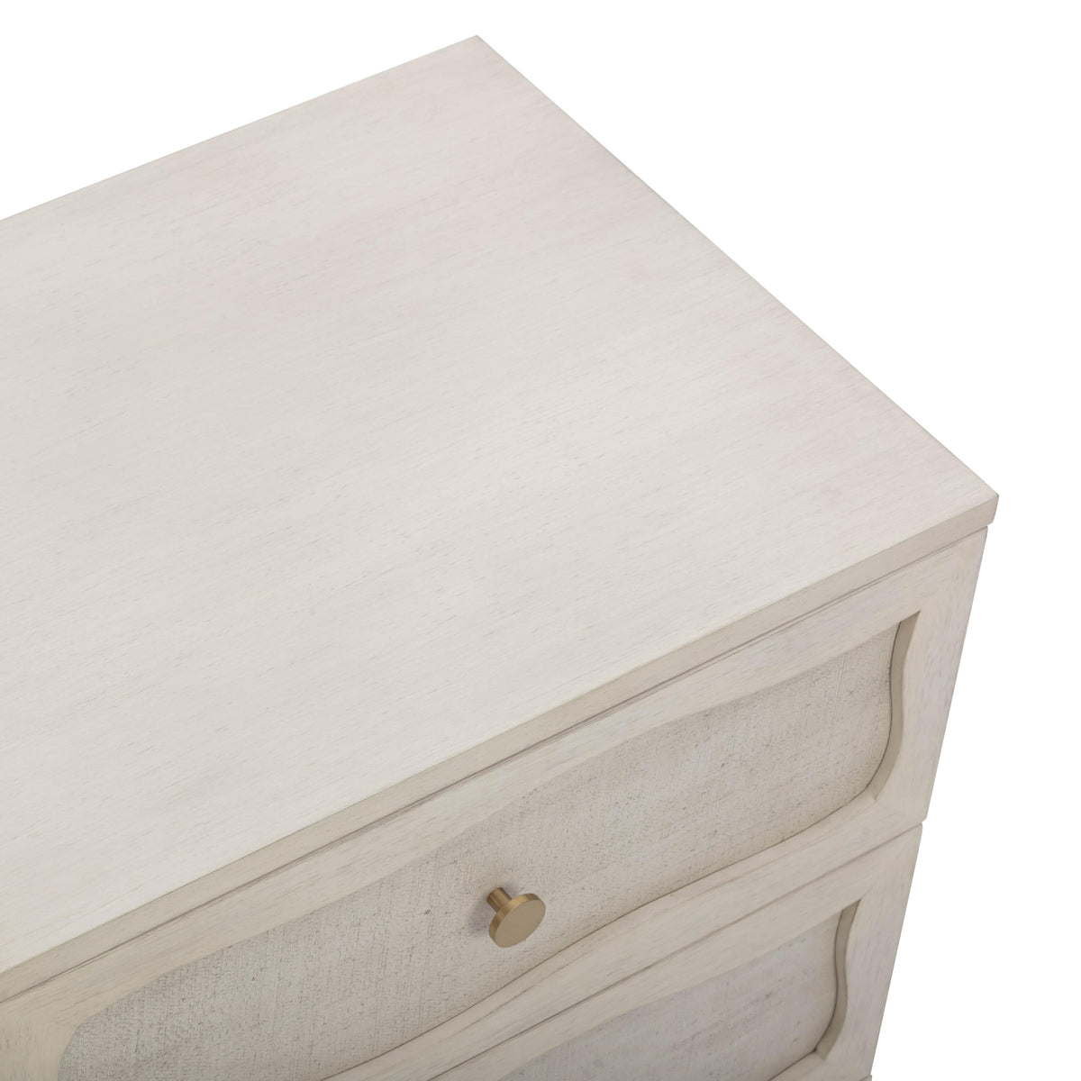 Grappa Whitewashed Wood & Raffia Wavy Nightstand by TOV Furniture – photo 7 of 10