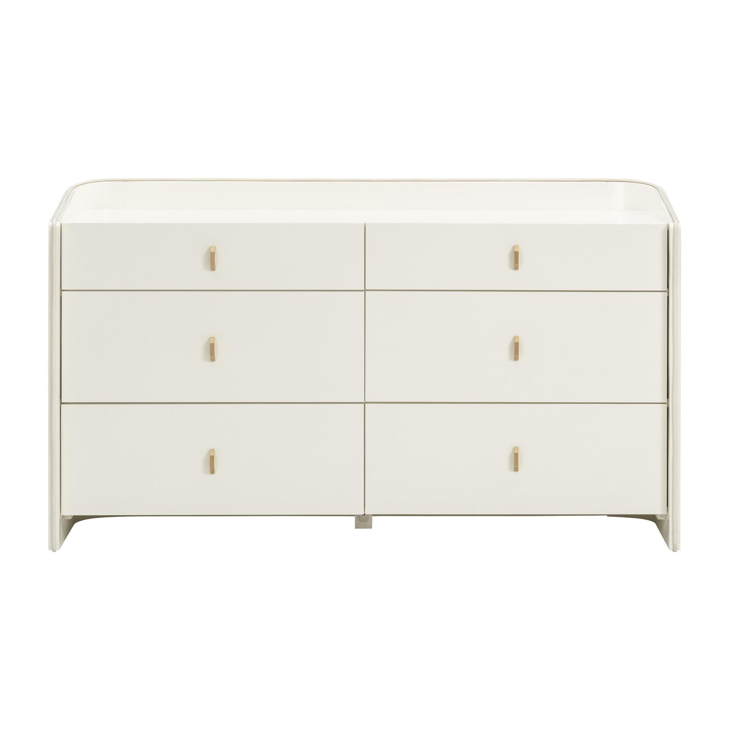 Collins 56" Cream 6-Drawer Dresser Cream by Tov Furniture