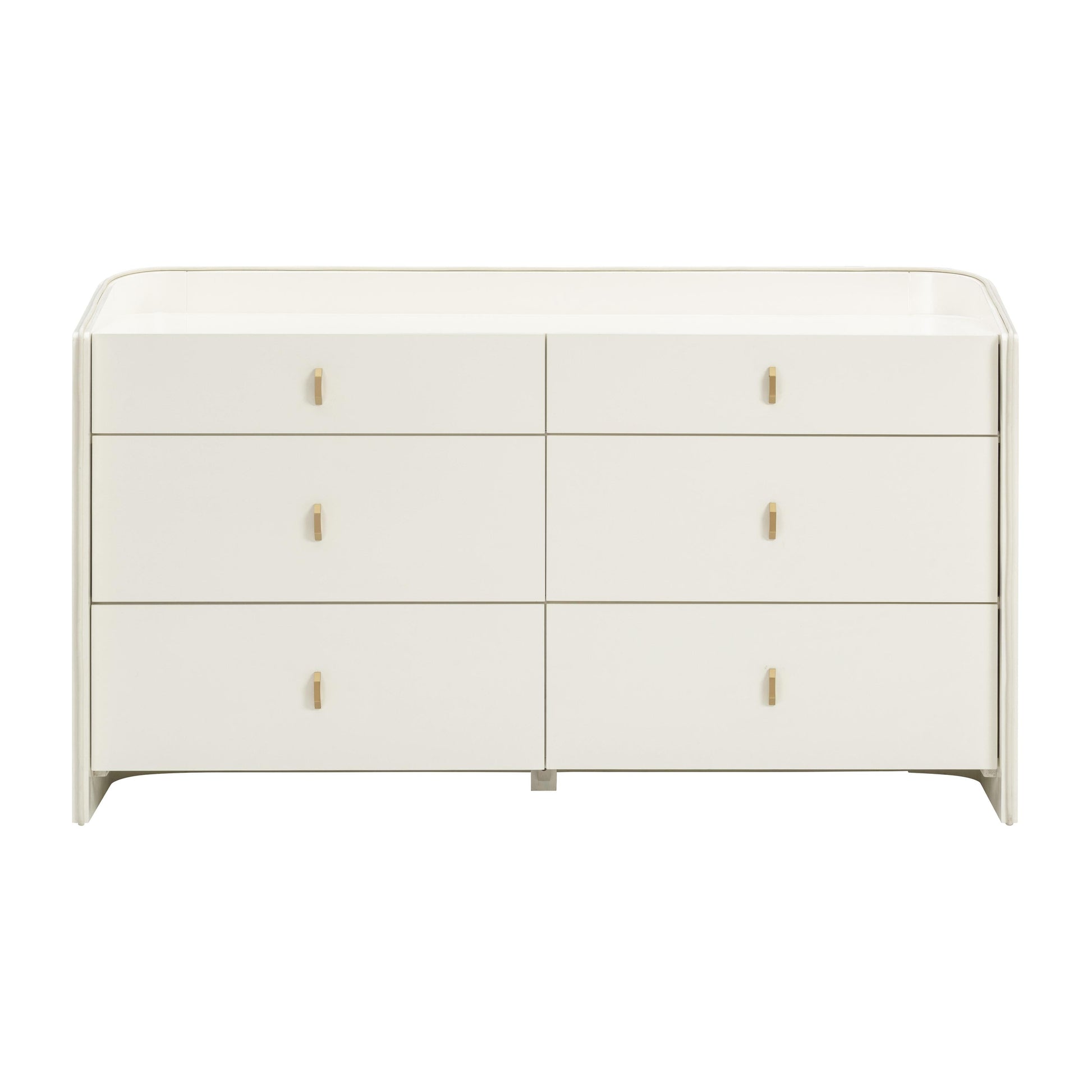 Collins 56" Cream 6-Drawer Dresser Cream by Tov Furniture
