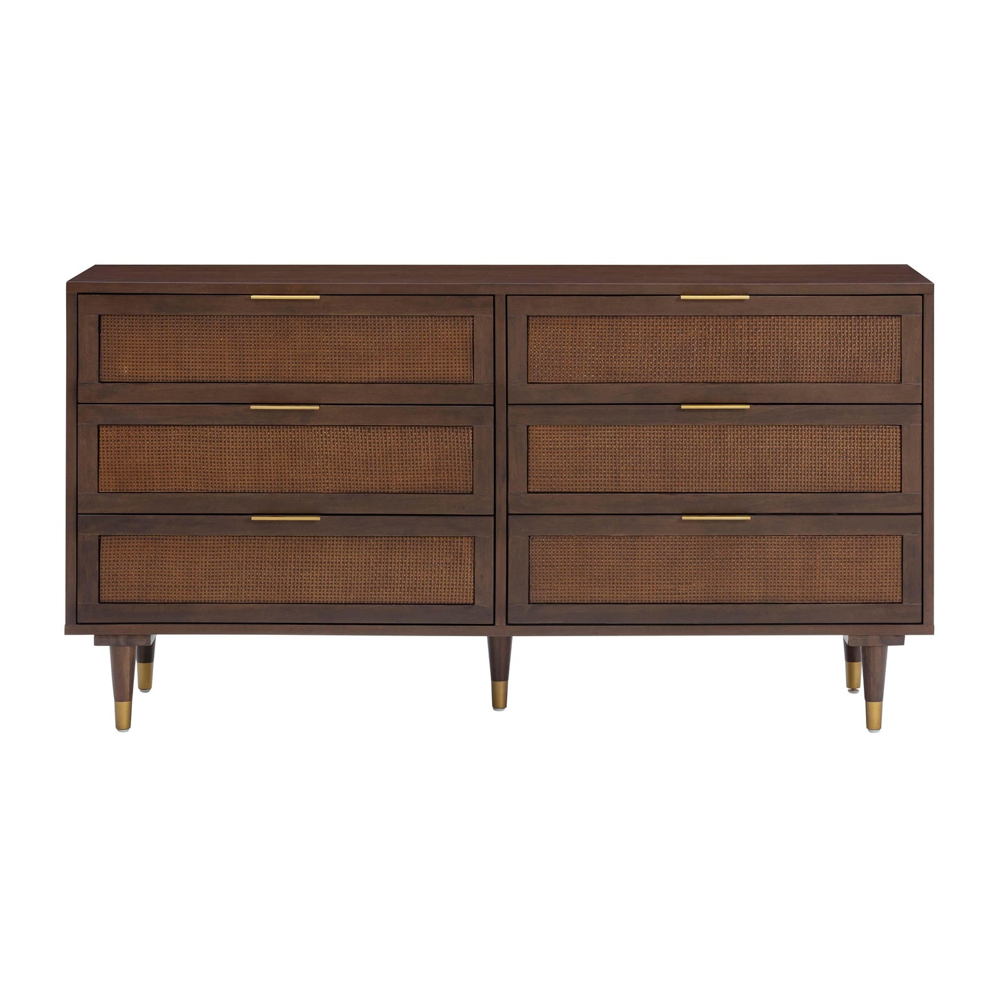 Sierra 60 Cane 6 Drawer Dresser by TOV B44108