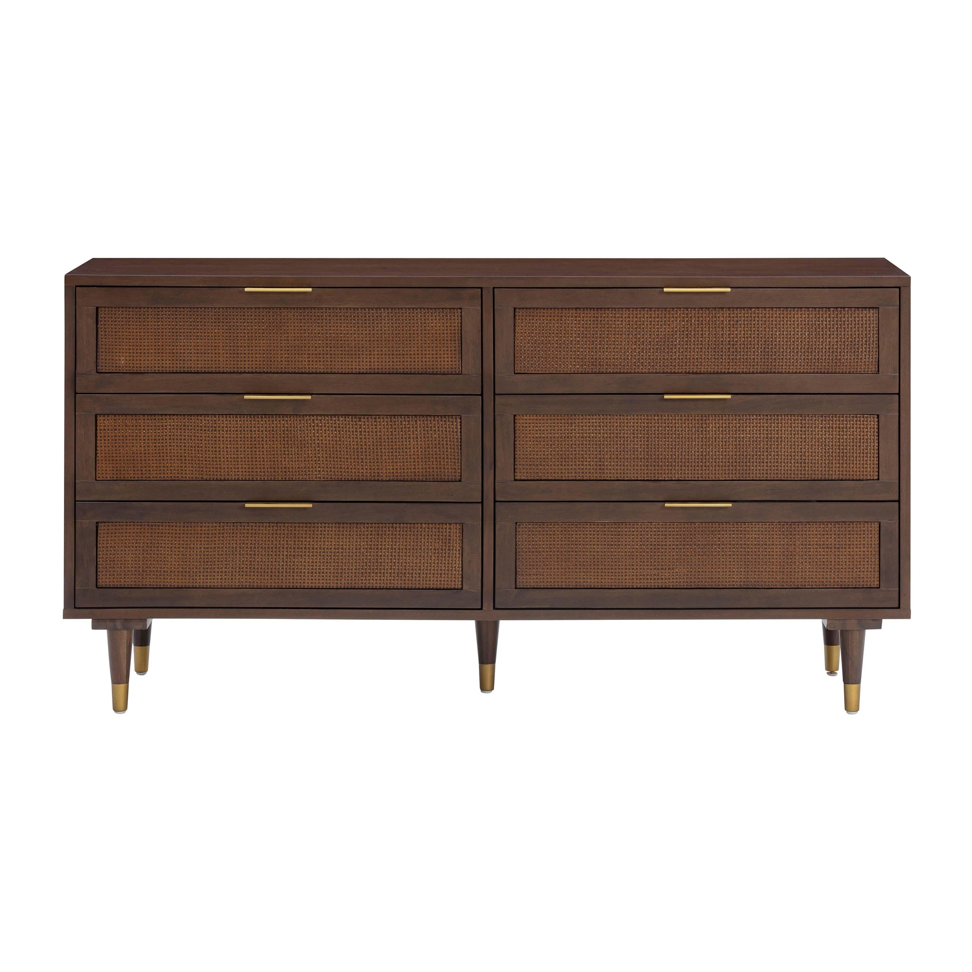 Sierra 60 Cane 6 Drawer Dresser by TOV B44108