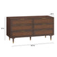 Sierra 60 Cane 6 Drawer Dresser by TOV B44108