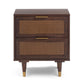 Sierra 22 Cane 2 Drawer Nightstand by TOV B54554