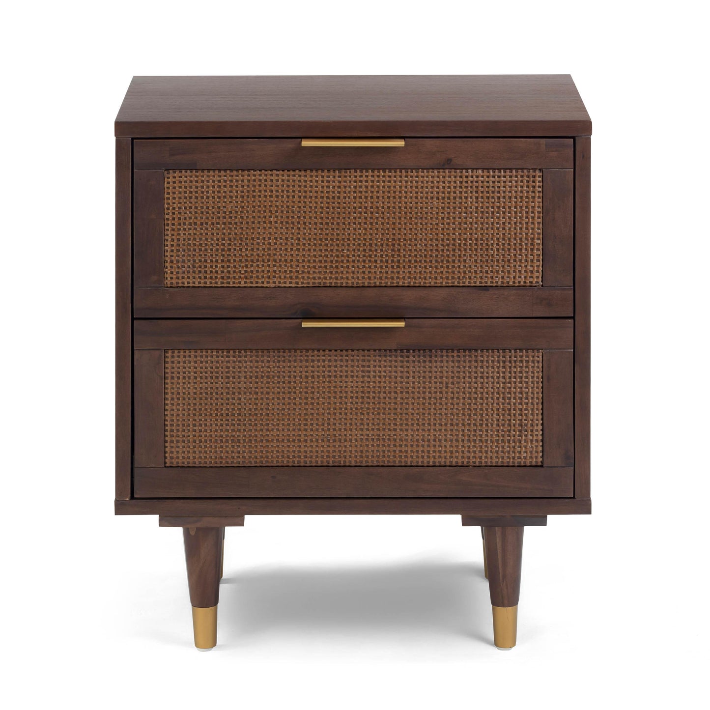 Sierra 22 Cane 2 Drawer Nightstand by TOV B54554
