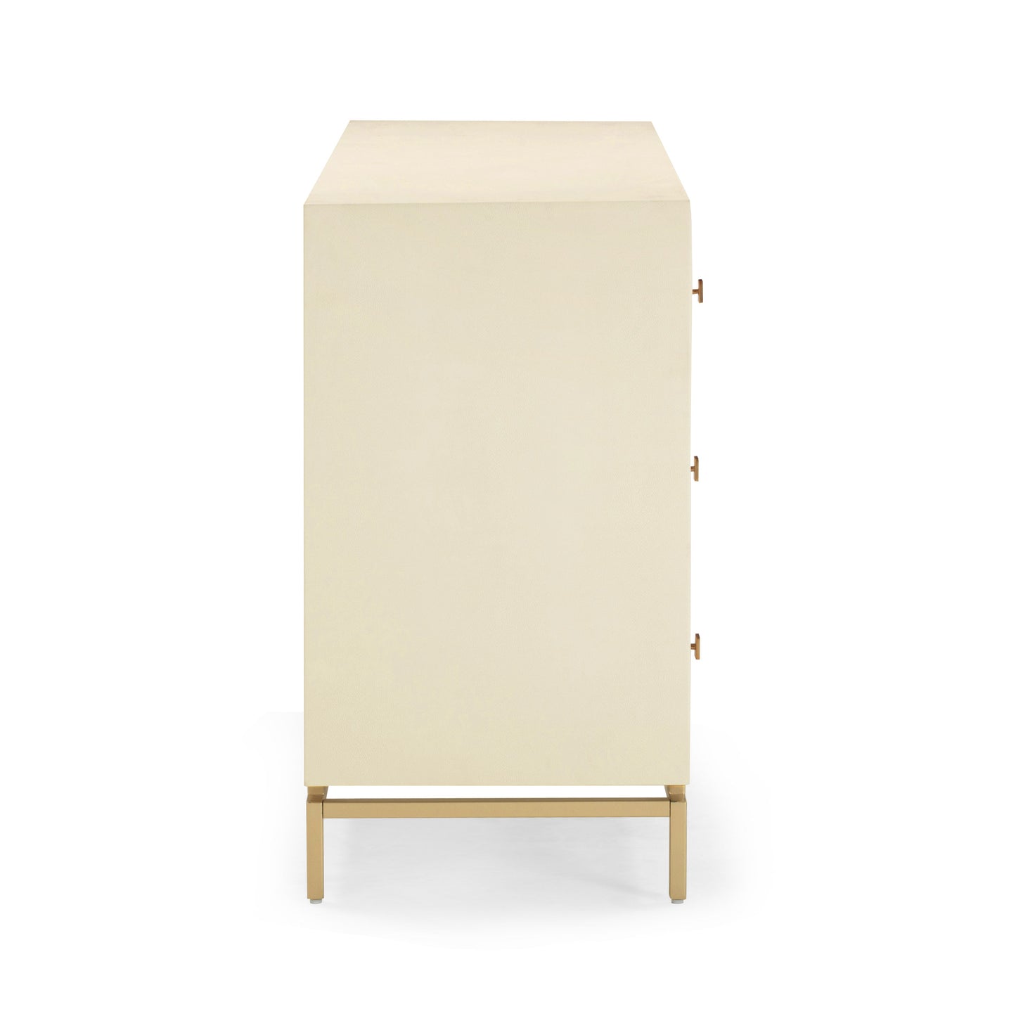 Pesce 57" Shagreen 6 Drawer Dresser Cream by Tov Furniture