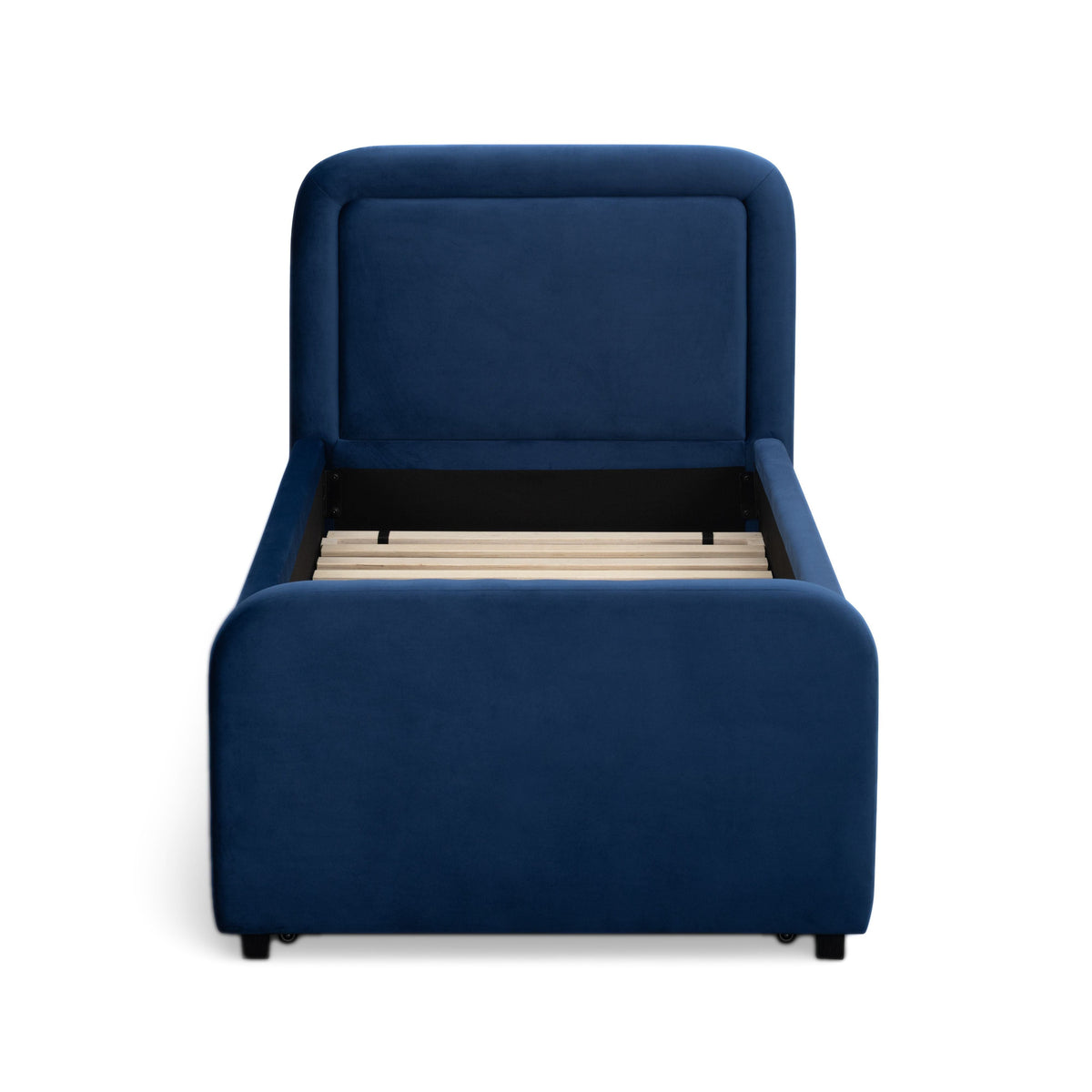 Briella Navy Blue Performance Velvet Trundle Bed in Twin by TOV Furniture – photo 10 of 10