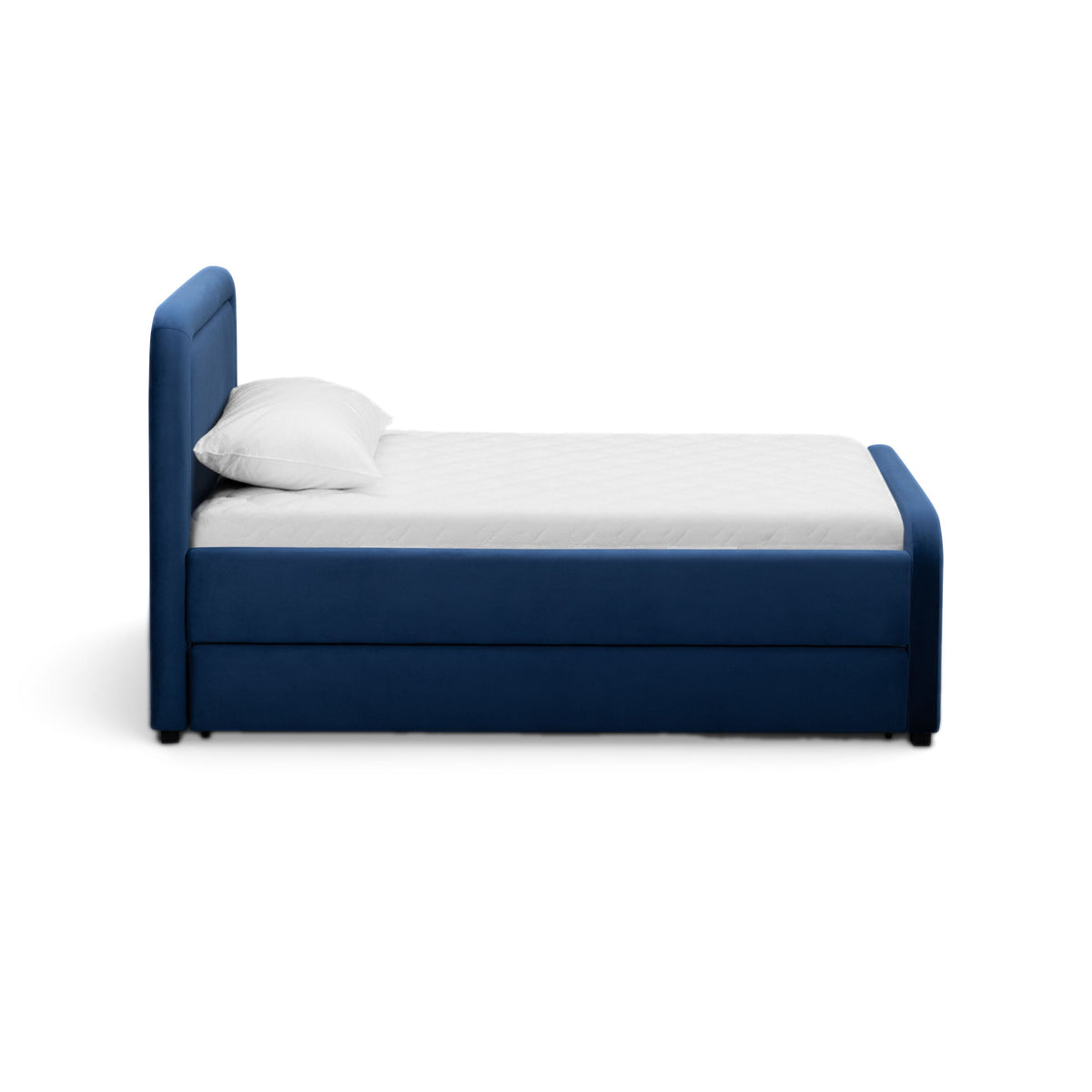 Briella Navy Blue Performance Velvet Trundle Bed in Twin by TOV Furniture – photo 8 of 10