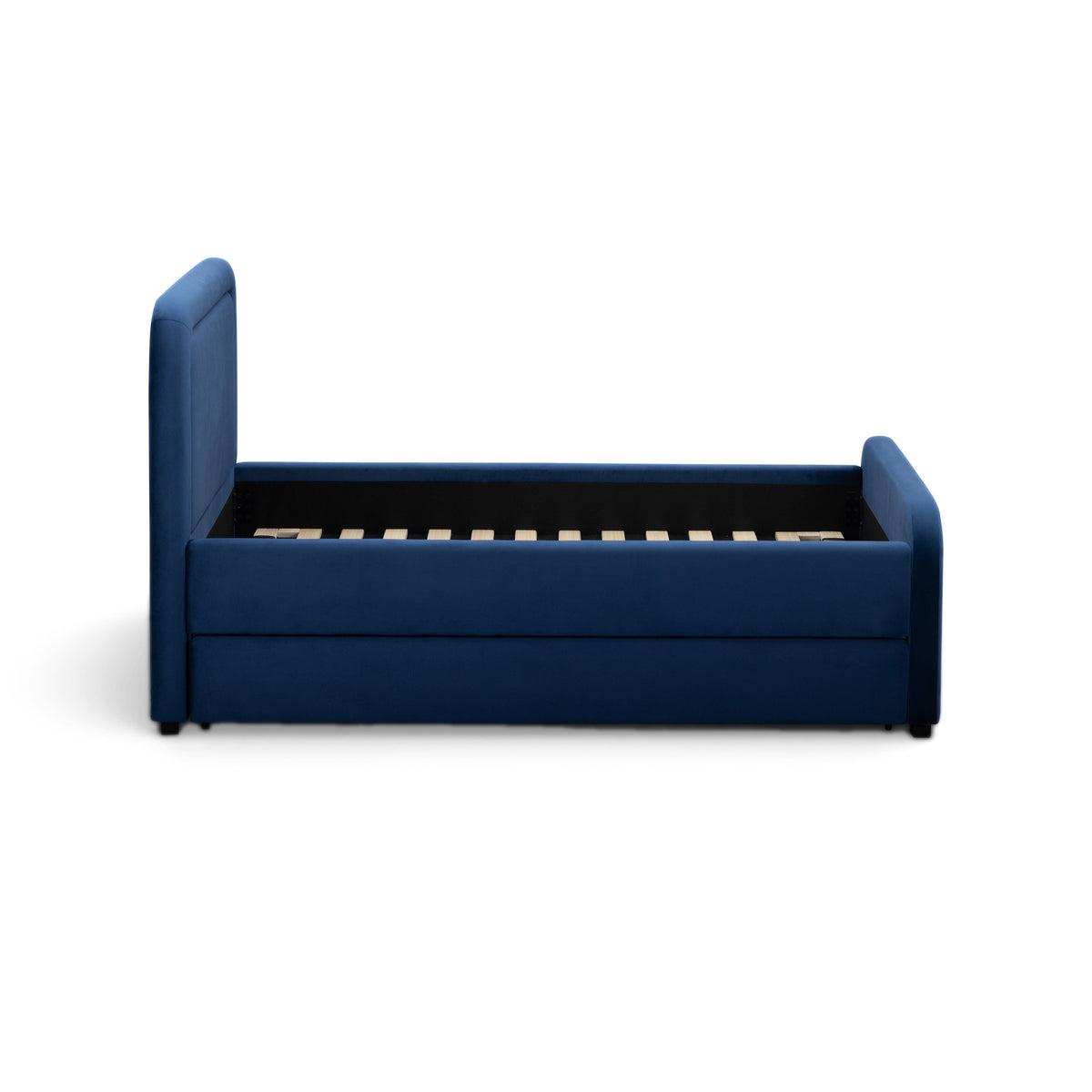 Briella Navy Blue Performance Velvet Trundle Bed in Twin by TOV Furniture – photo 9 of 10