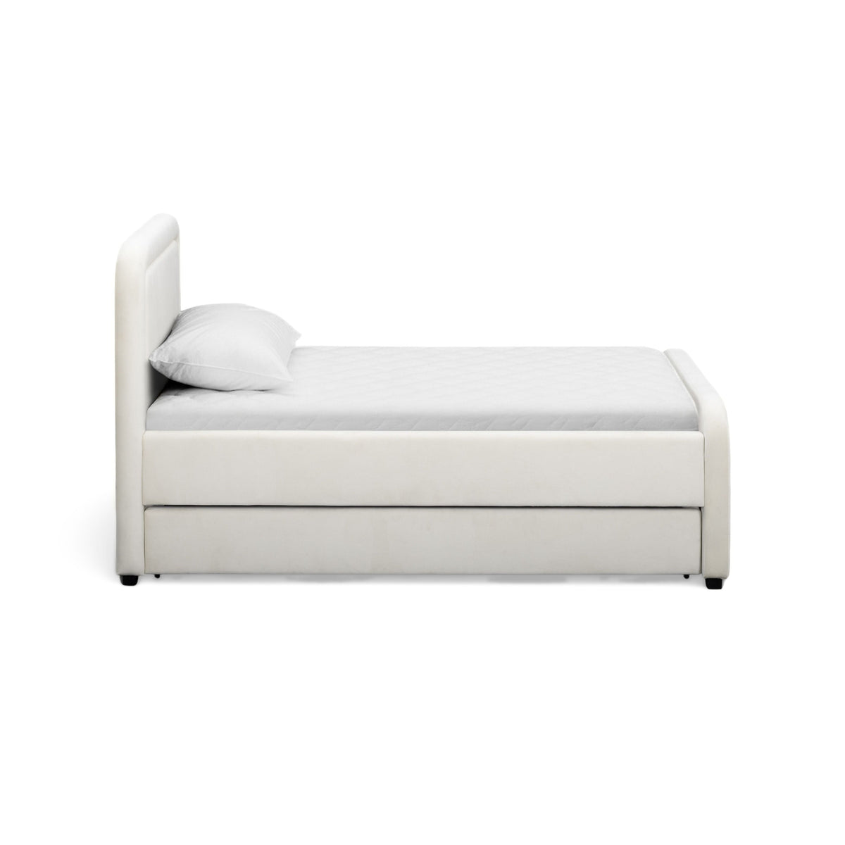 Briella Cream Performance Velvet Trundle Bed in Twin by TOV Furniture – photo 7 of 10