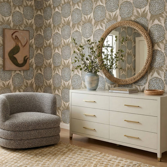Dani 62" Cream Faux Shagreen 6-Drawer Dresser by TOV Furniture – photo 2 of 8