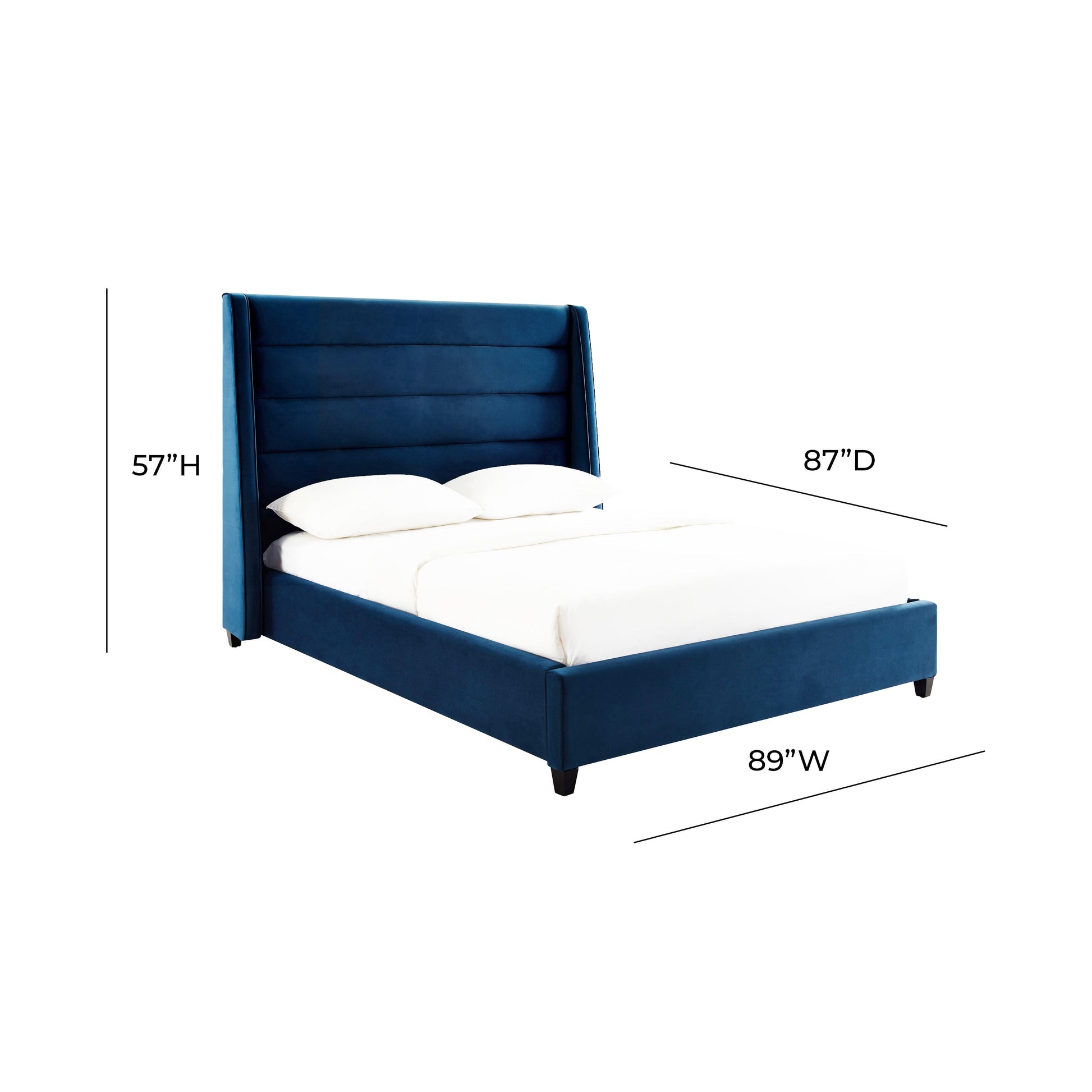 Koah Velvet Bed by TOV B6327