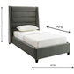 Koah Velvet Bed by TOV B6329