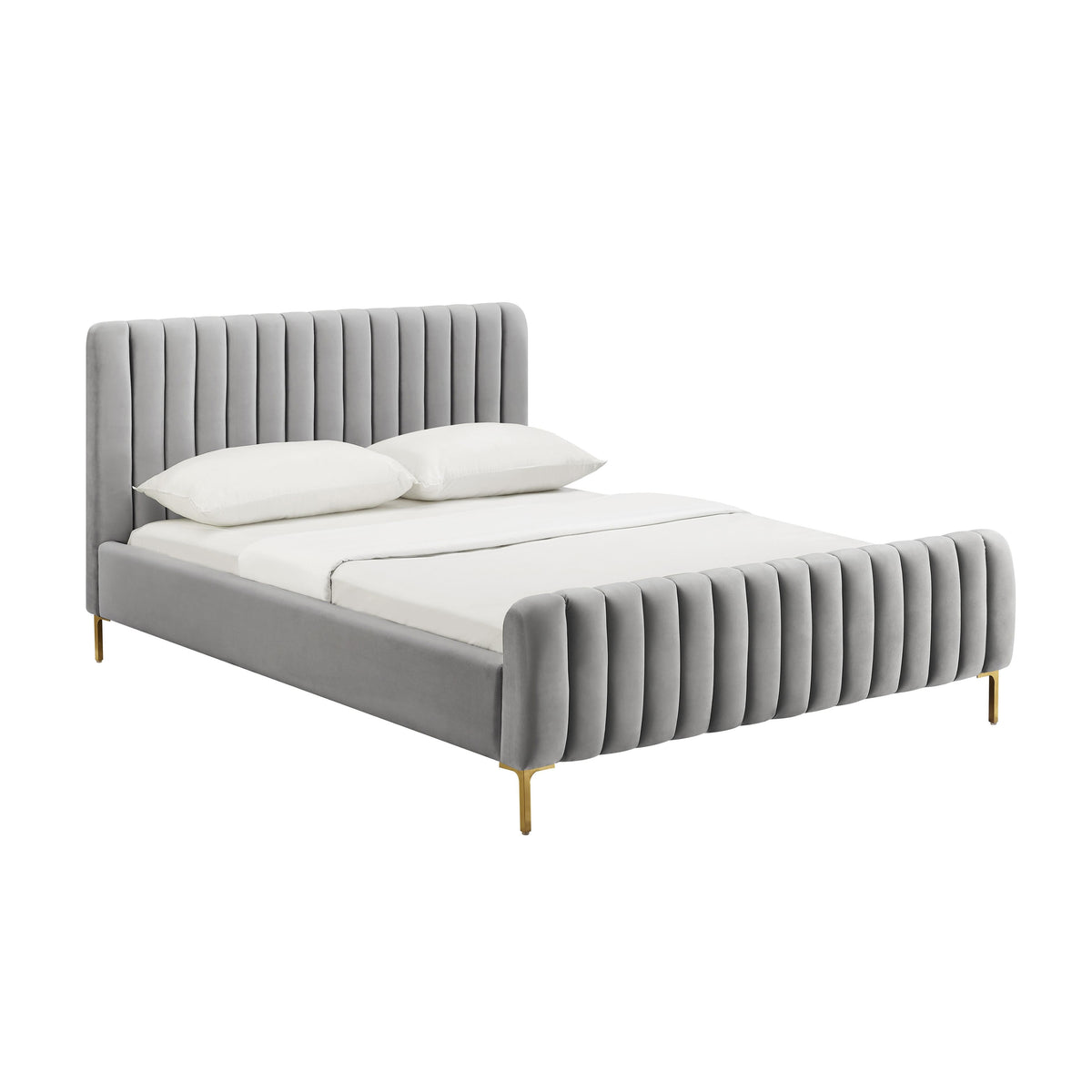 Angela Performance Velvet Bed by TOV Furniture – several options shown