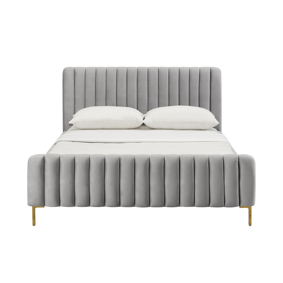 Angela Performance Velvet Bed by TOV Furniture – several options shown