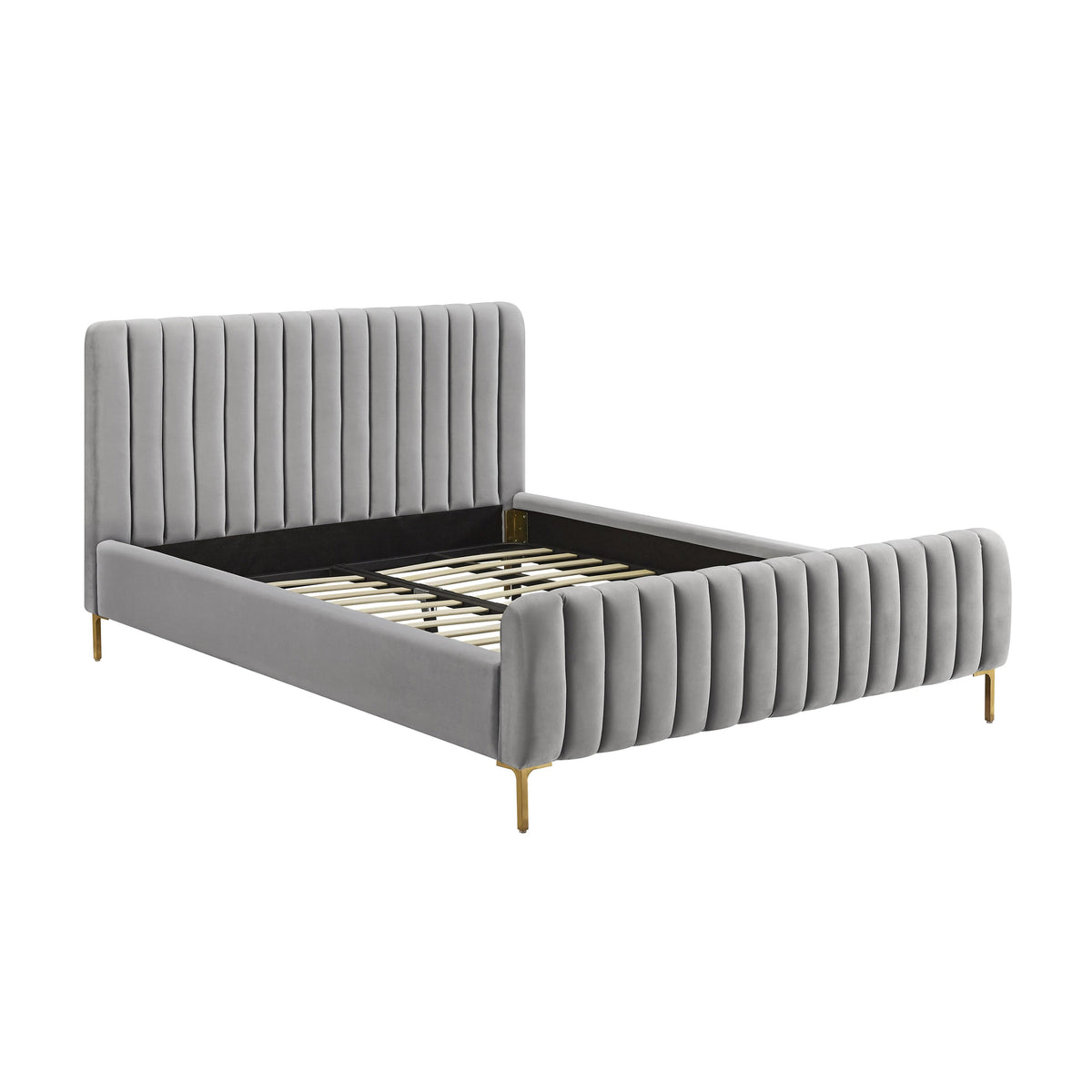 Angela Performance Velvet Bed by TOV Furniture – several options shown