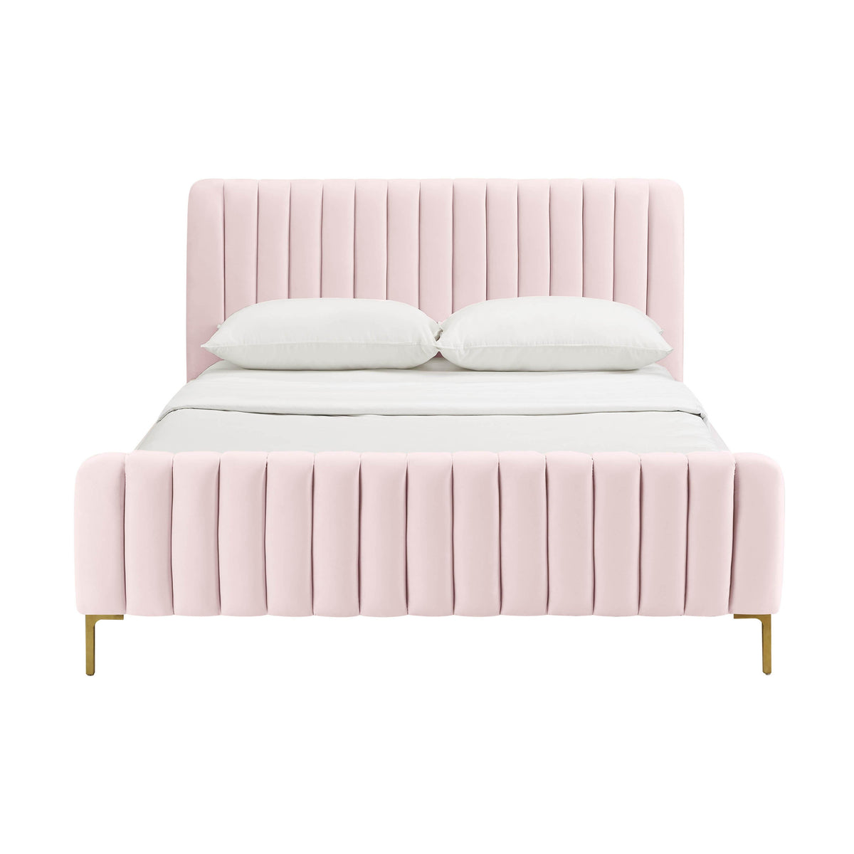 Angela Performance Velvet Bed by TOV Furniture – several options shown