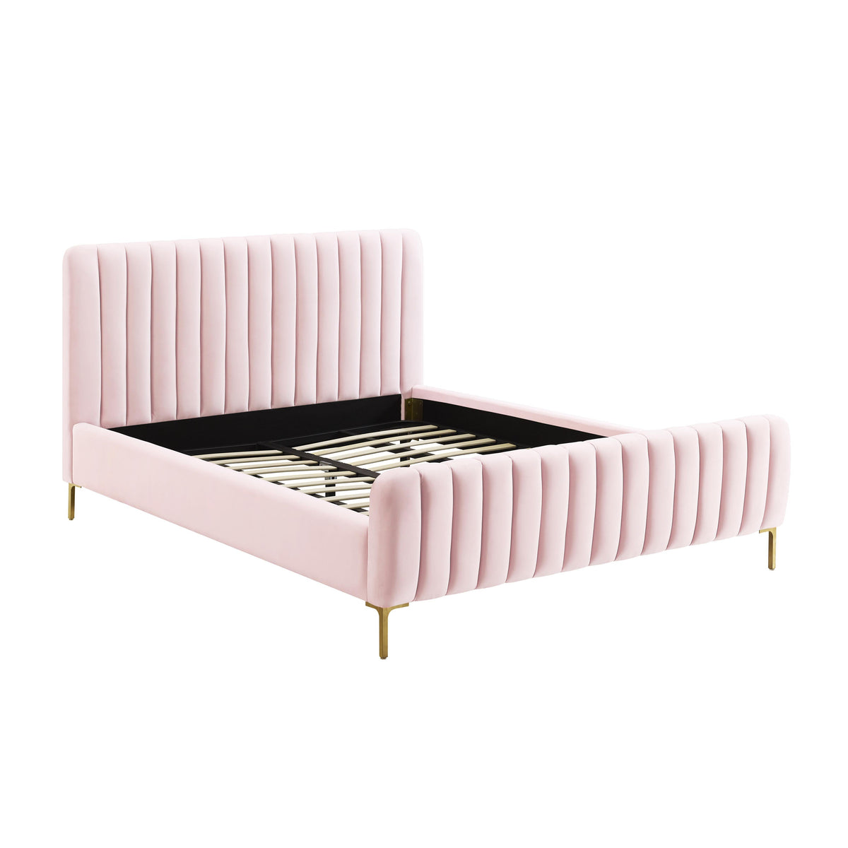 Angela Performance Velvet Bed by TOV Furniture – several options shown