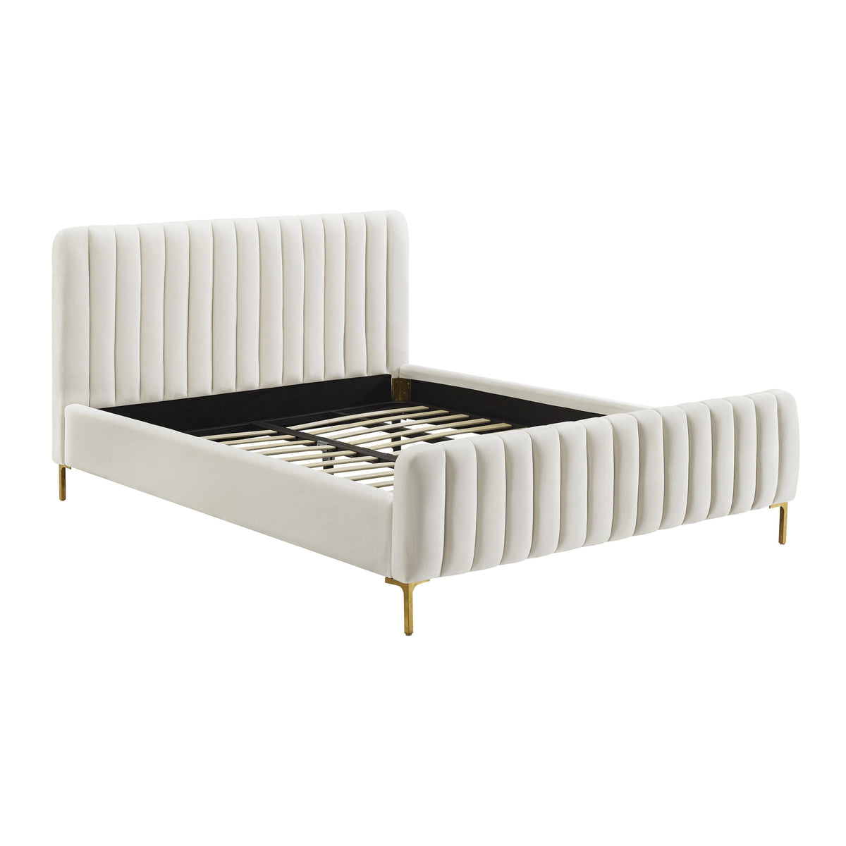 Angela Performance Velvet Bed by TOV Furniture – several options shown