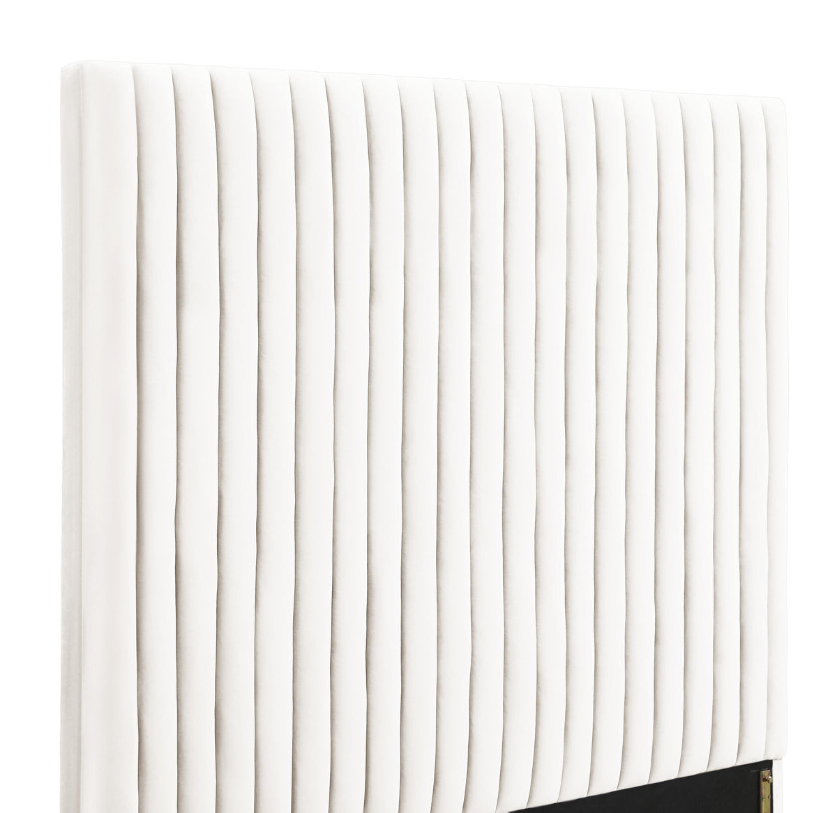Arabelle White Performance Velvet Bed in Queen by TOV Furniture – photo 5 of 6