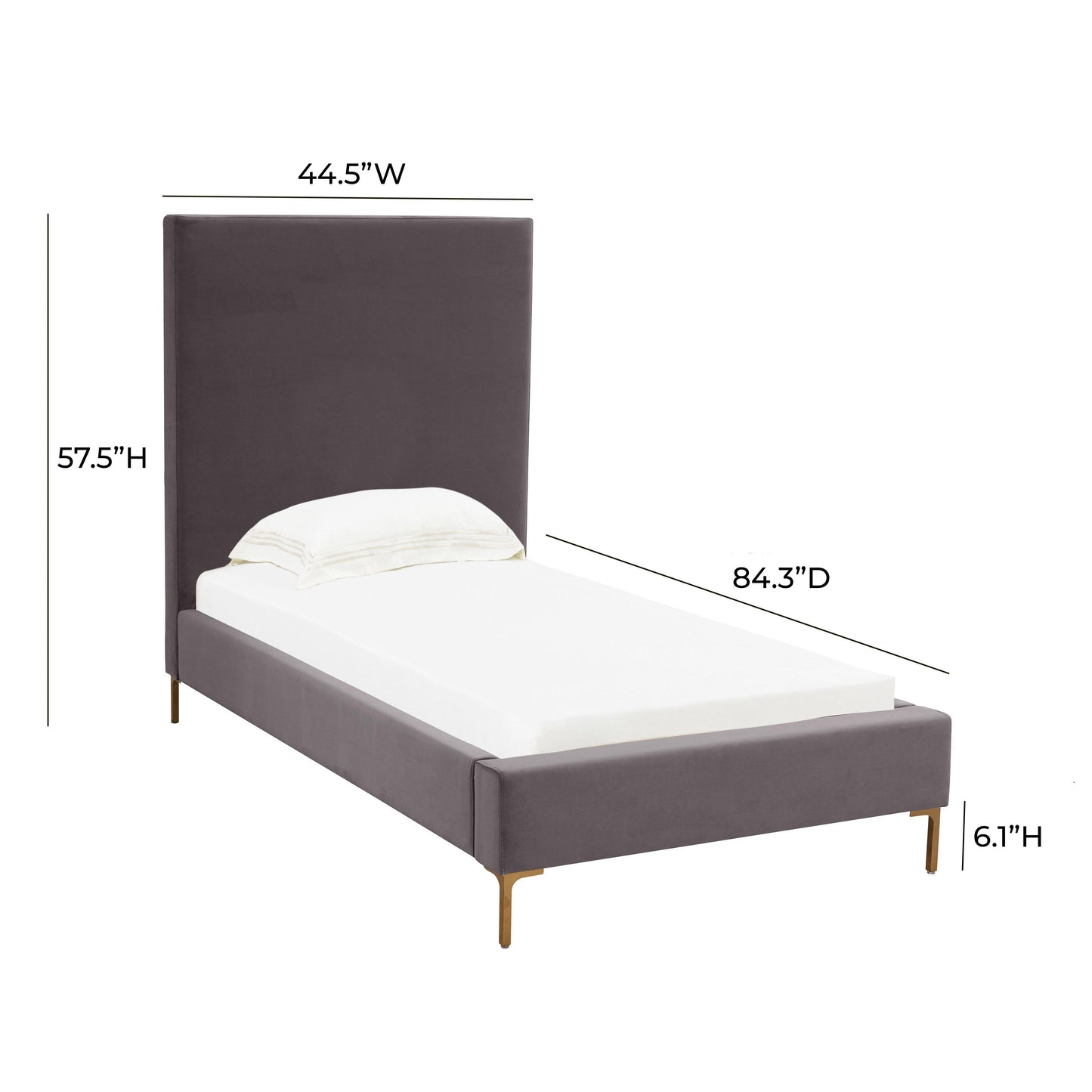 Delilah Velvet Bed by TOV B68347
