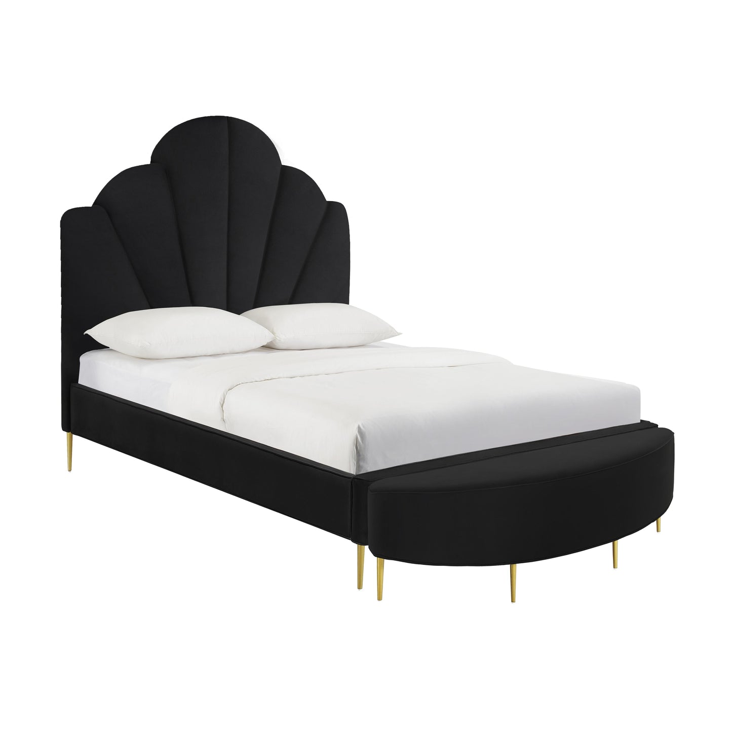 Bianca Velvet Bed by TOV B68363