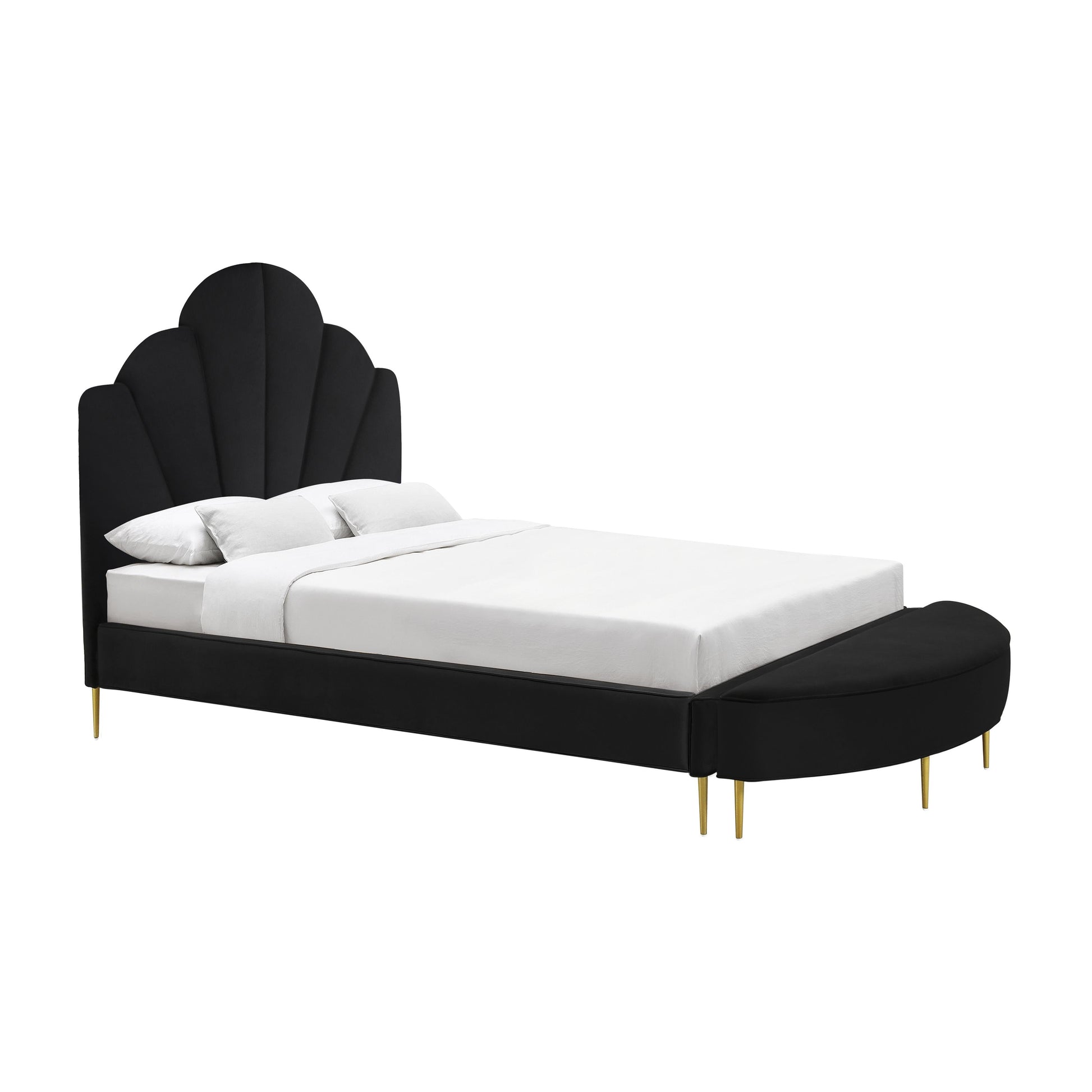 Bianca Velvet Bed by TOV B68364