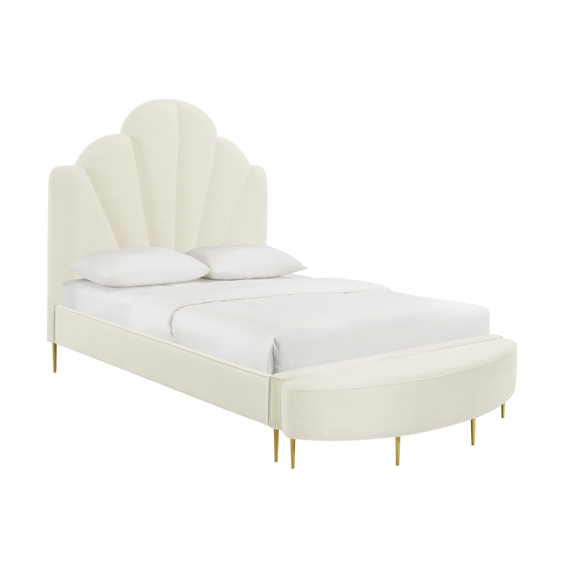 Bianca Velvet Bed by TOV B68363