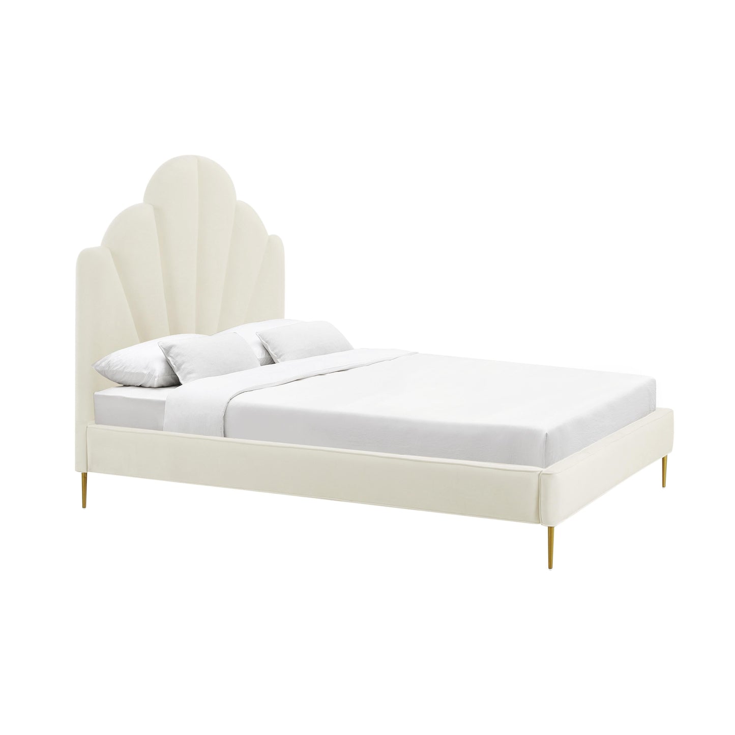 Bianca Velvet Bed by TOV B68363