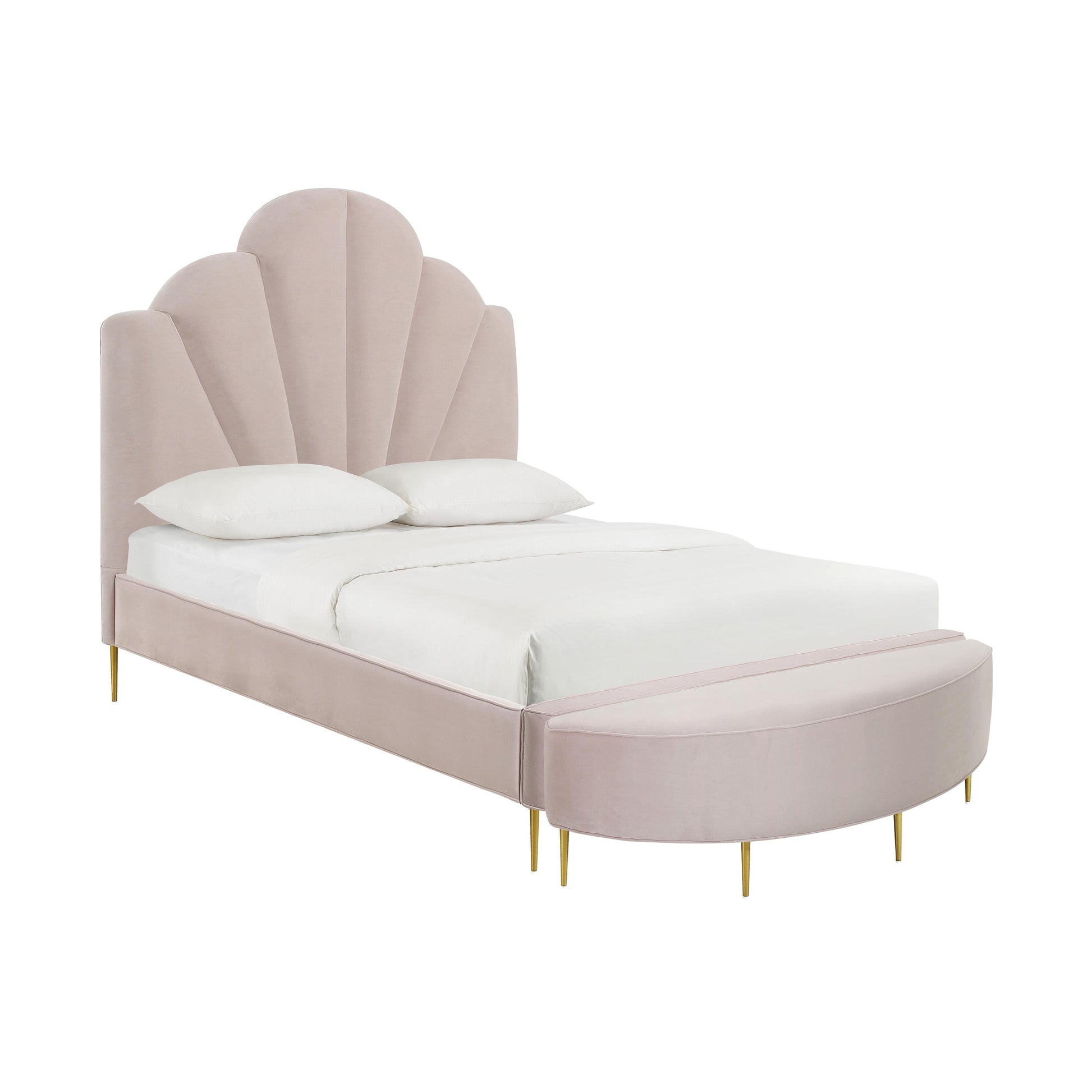 Bianca Velvet Bed by TOV B68349
