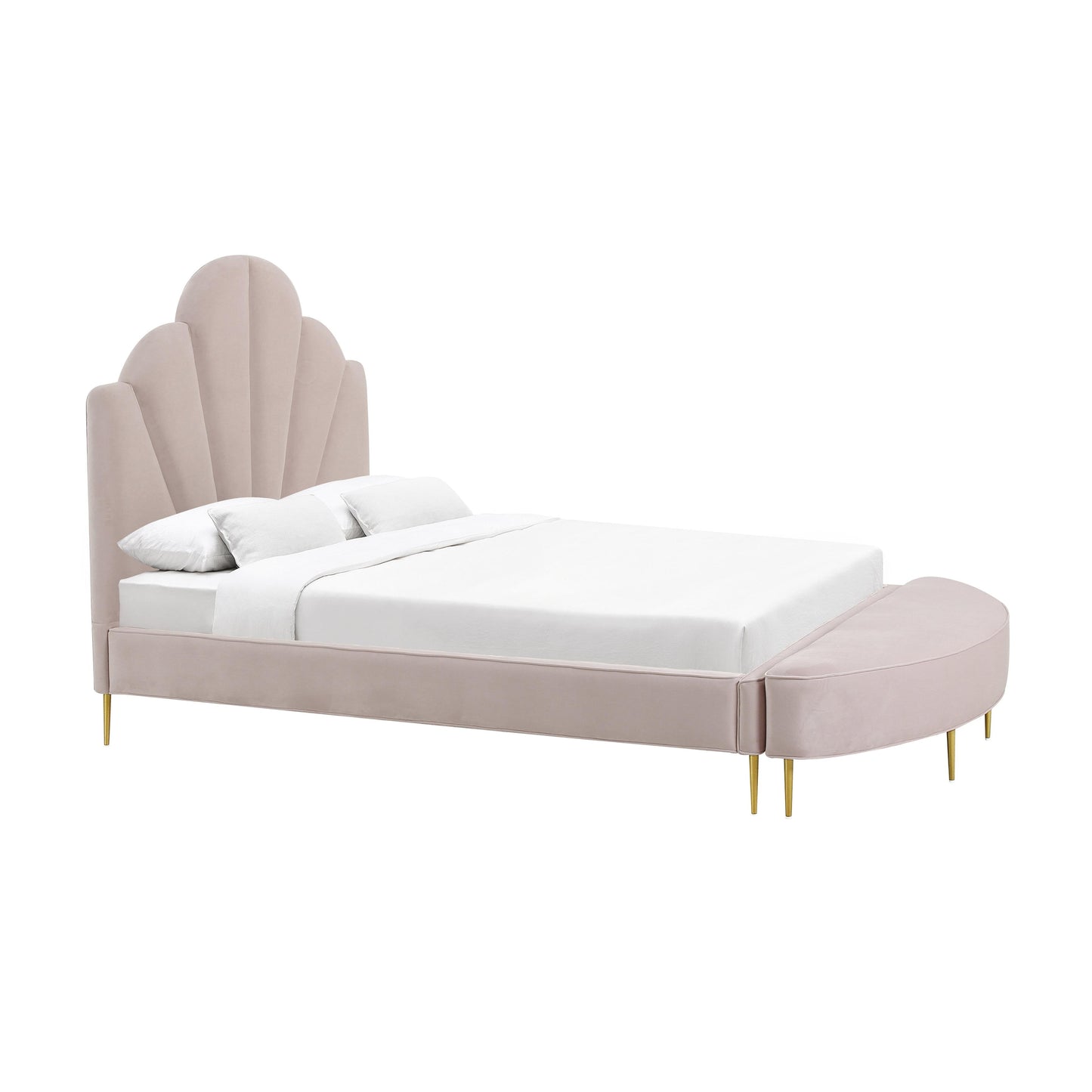Bianca Velvet Bed by TOV B68359