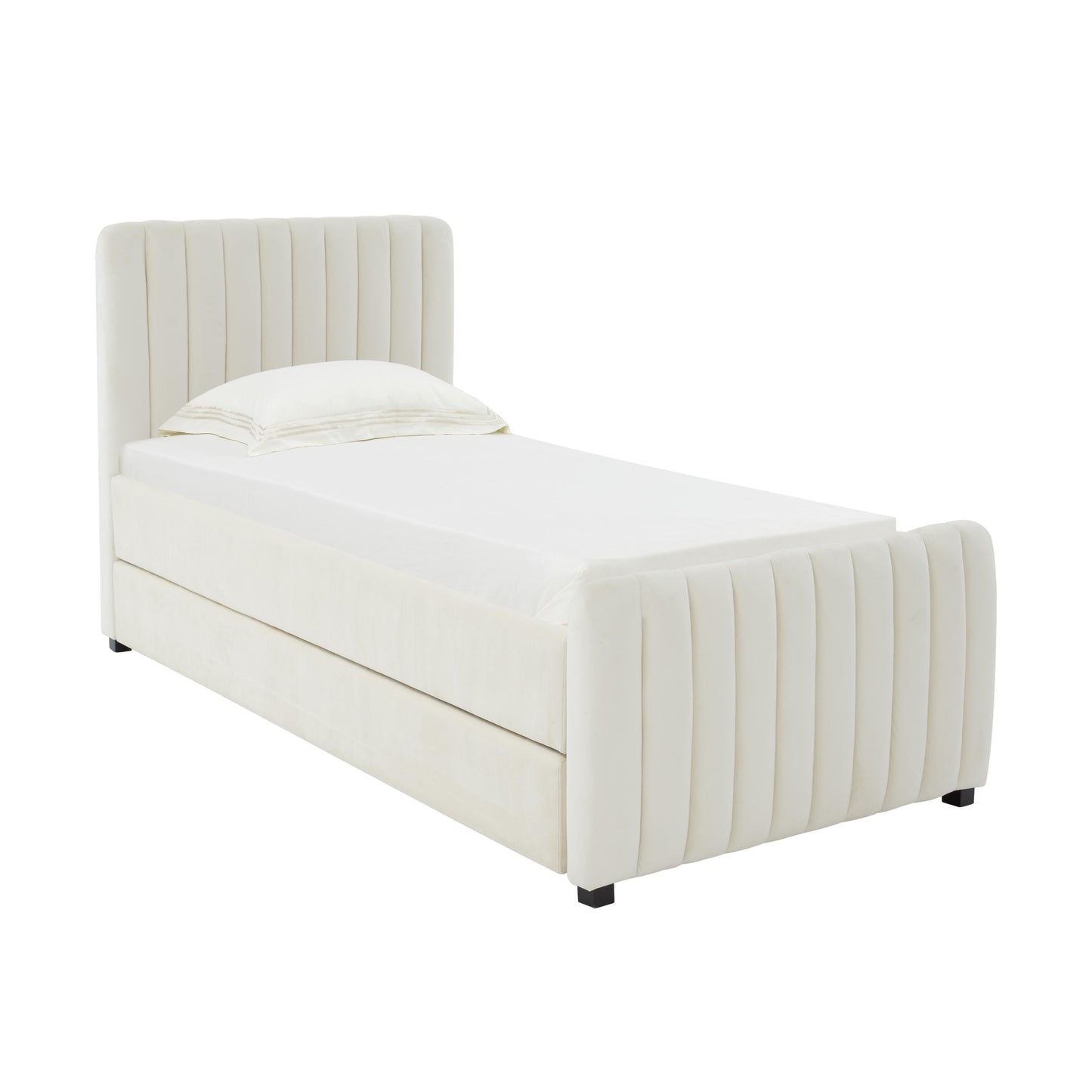 Angela Velvet Trundle Bed In Twin by TOV B68378