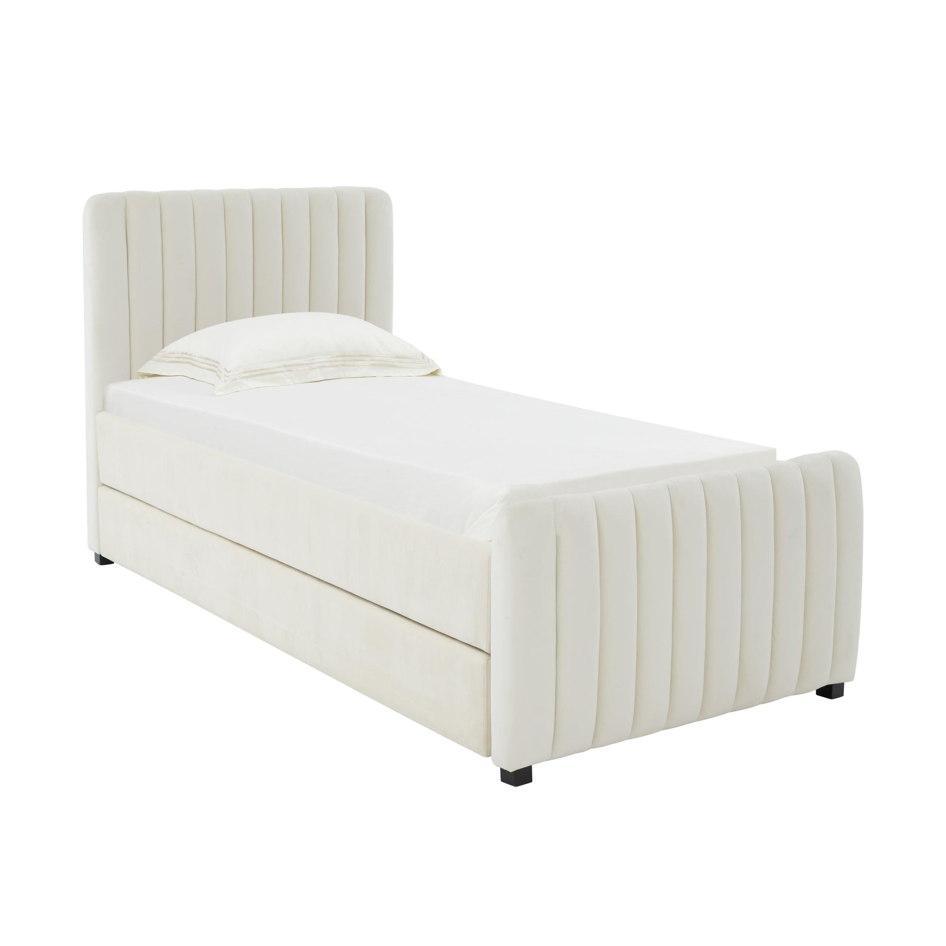 Angela Velvet Trundle Bed In Twin by TOV B68378