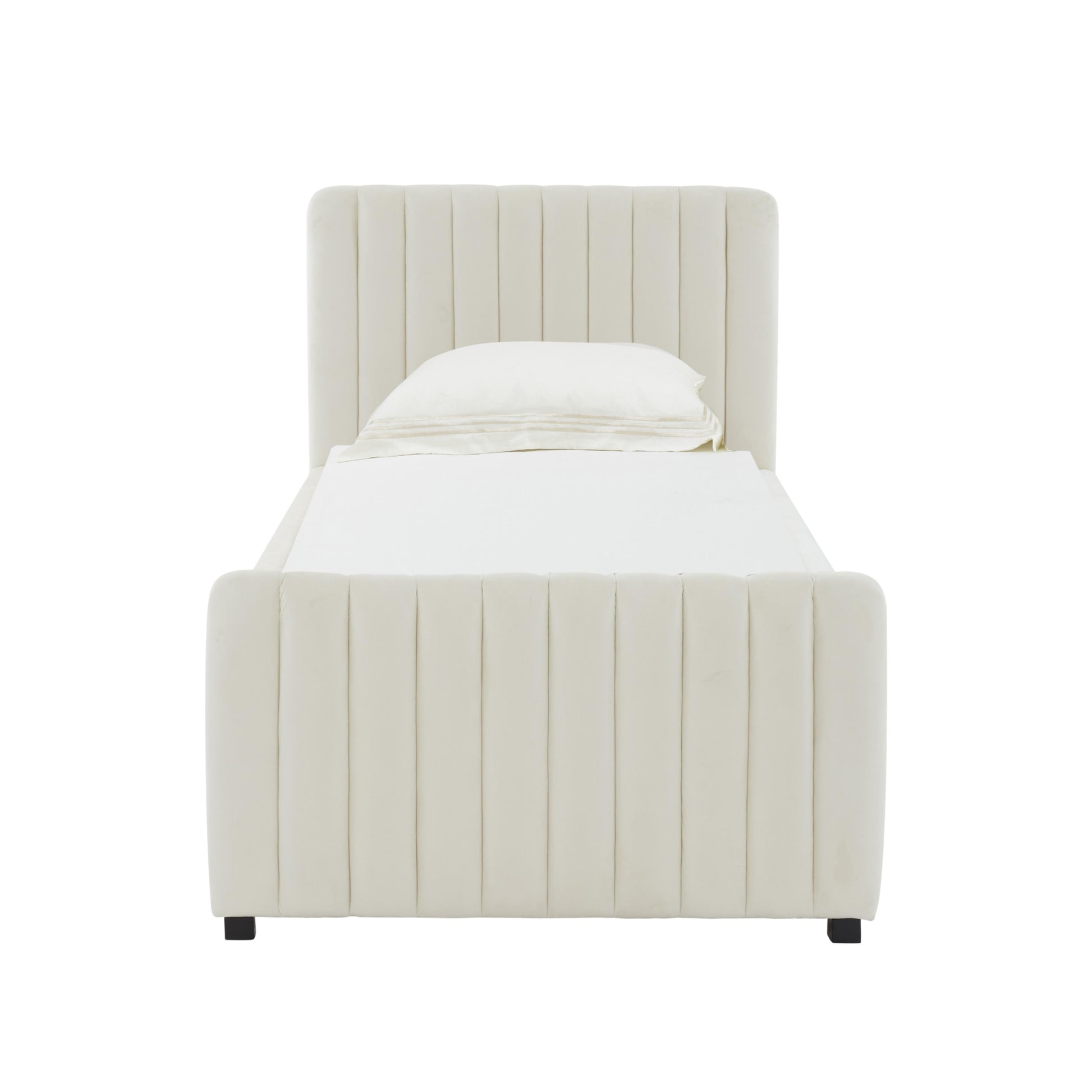 Angela Velvet Trundle Bed In Twin by TOV B68376