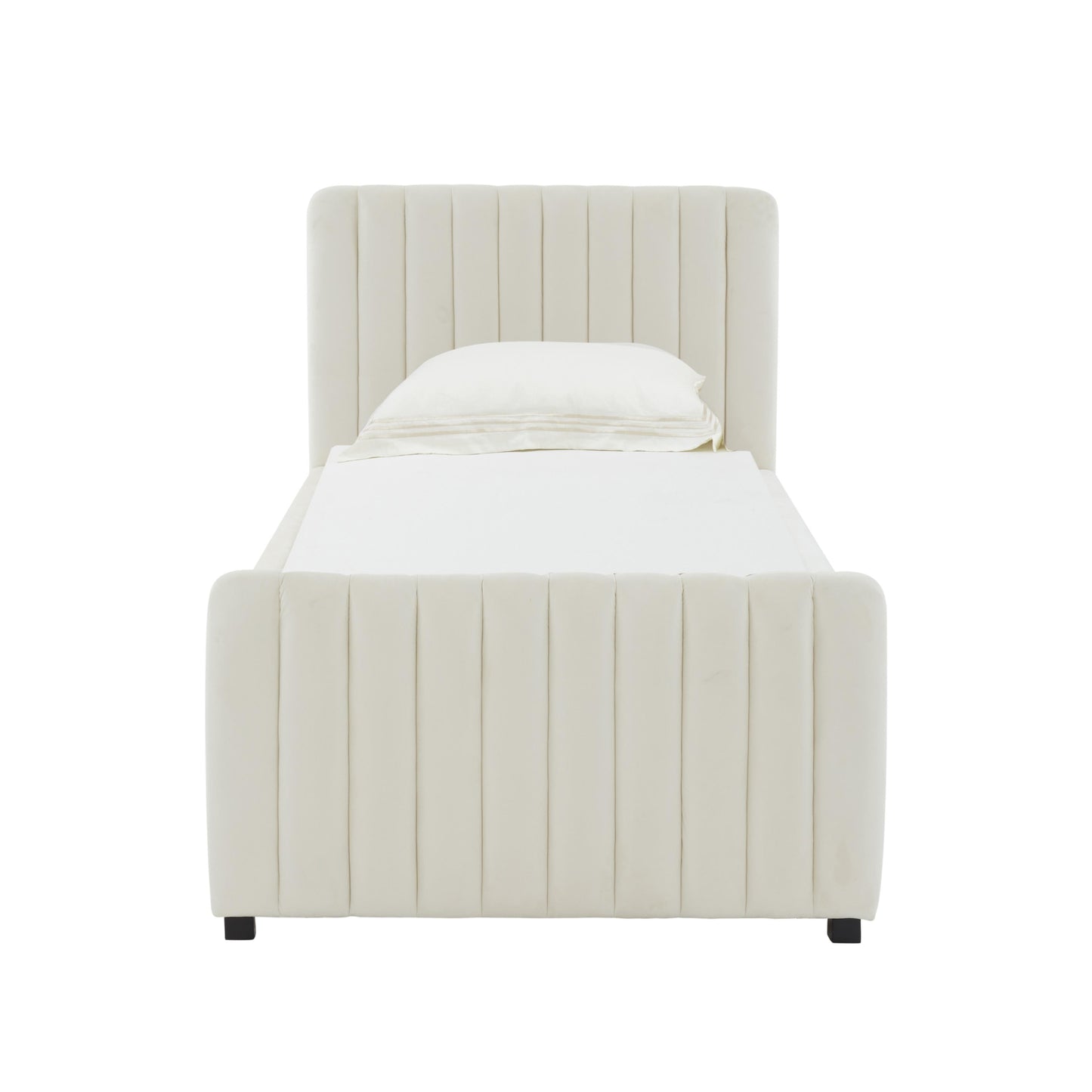 Angela Velvet Trundle Bed In Twin by TOV B68377