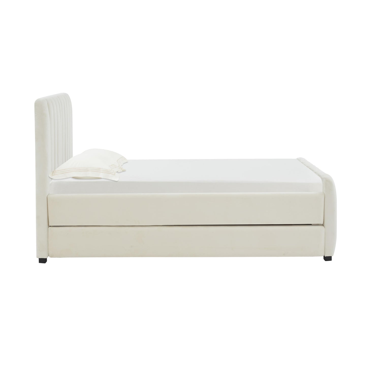 Angela Velvet Trundle Bed In Twin by TOV B68378