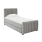 Angela Velvet Trundle Bed In Twin by TOV B68378