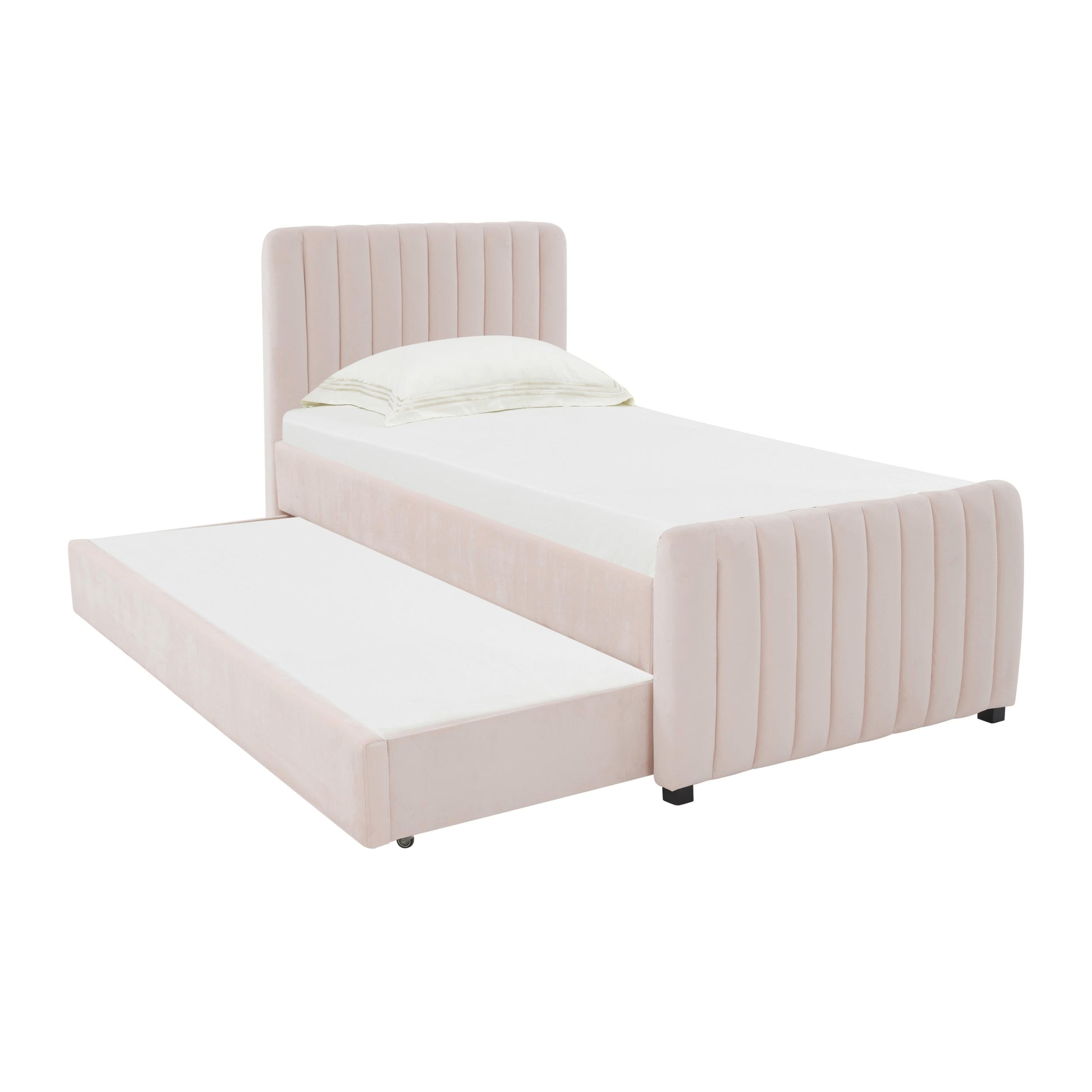 Angela Velvet Trundle Bed In Twin by TOV B68378
