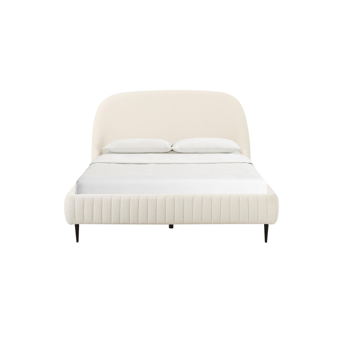 Denise Cream Performance Boucle Bed in King by TOV Furniture – photo 3 of 6