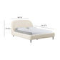 Denise Cream Boucle Bed by TOV B68690
