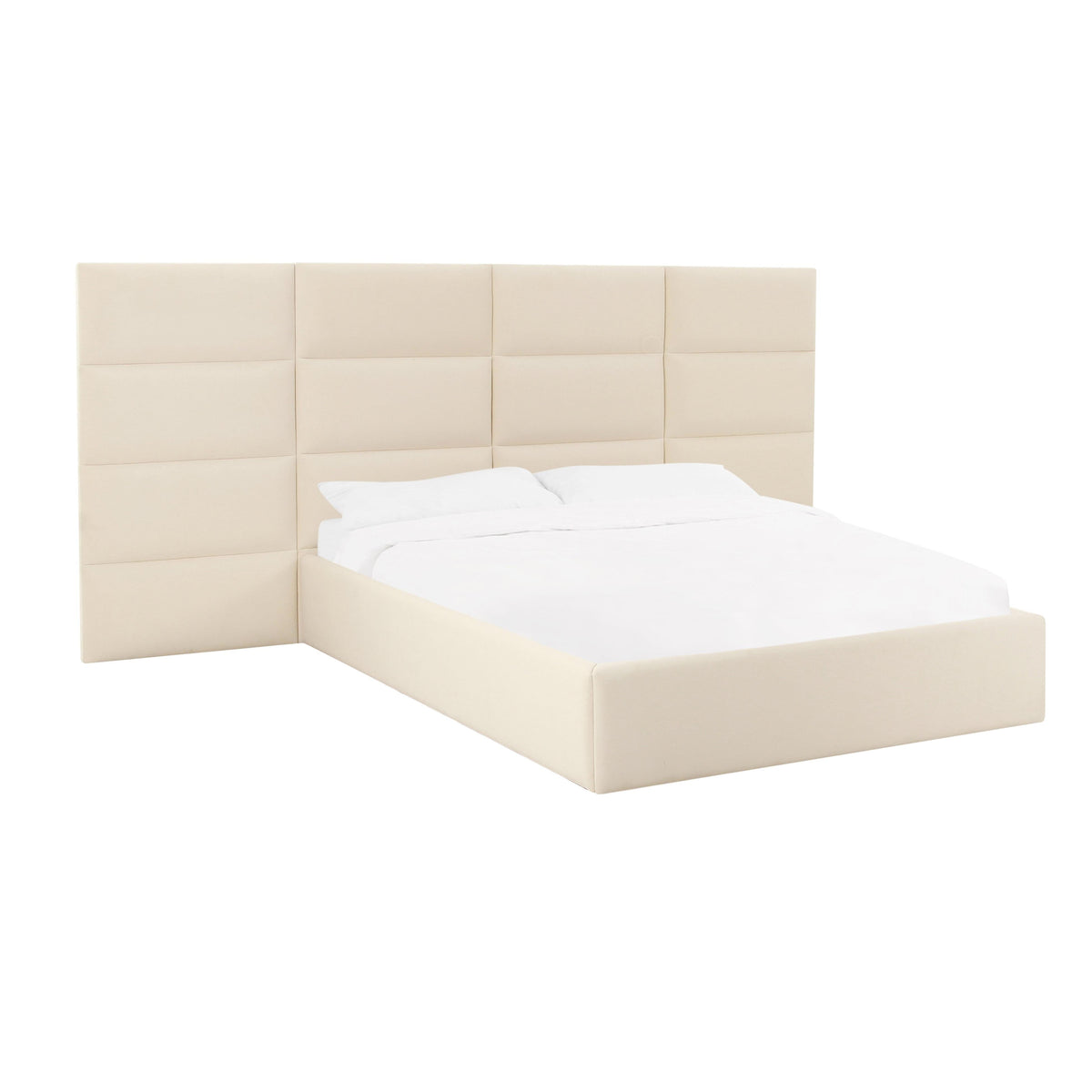 Eliana Cream Performance Velvet Queen Wings (Set of 2) by TOV Furniture – photo 3 of 6